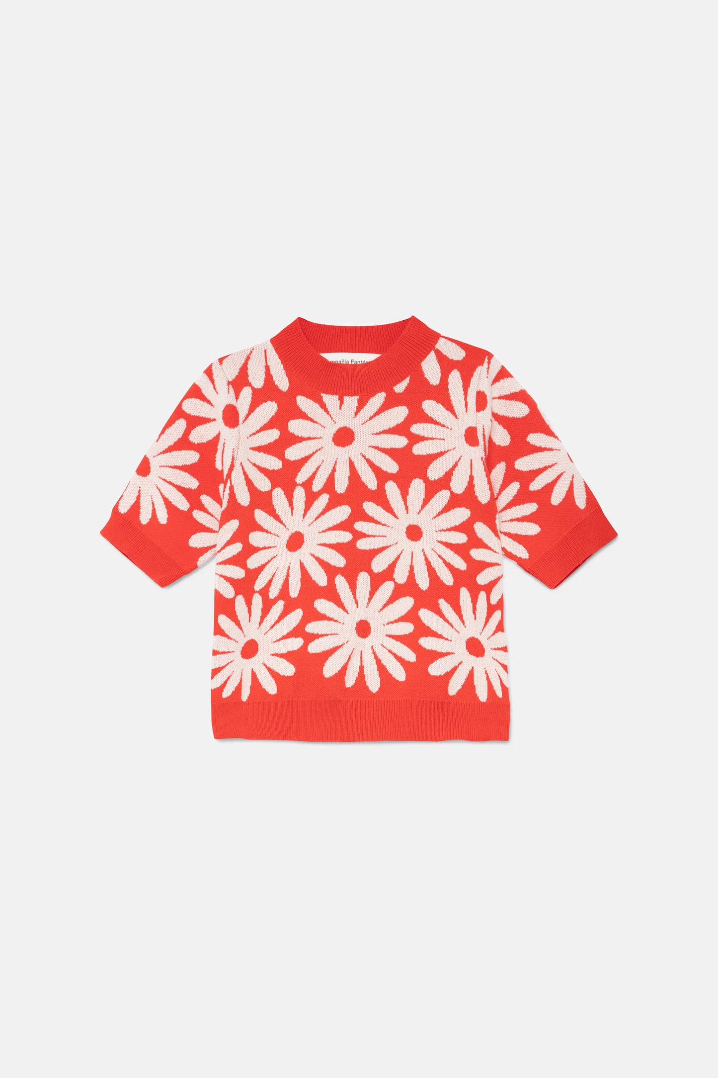 Girl's flower print sweater
