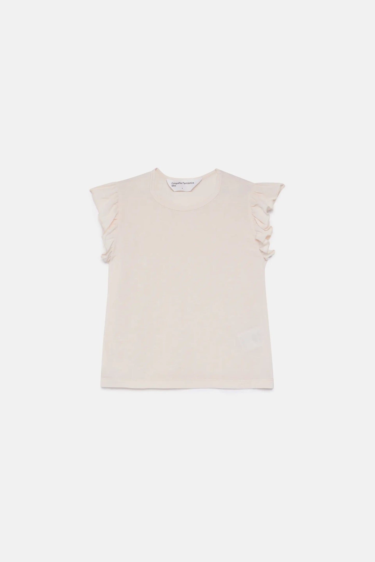 Girl's top with white ruffles