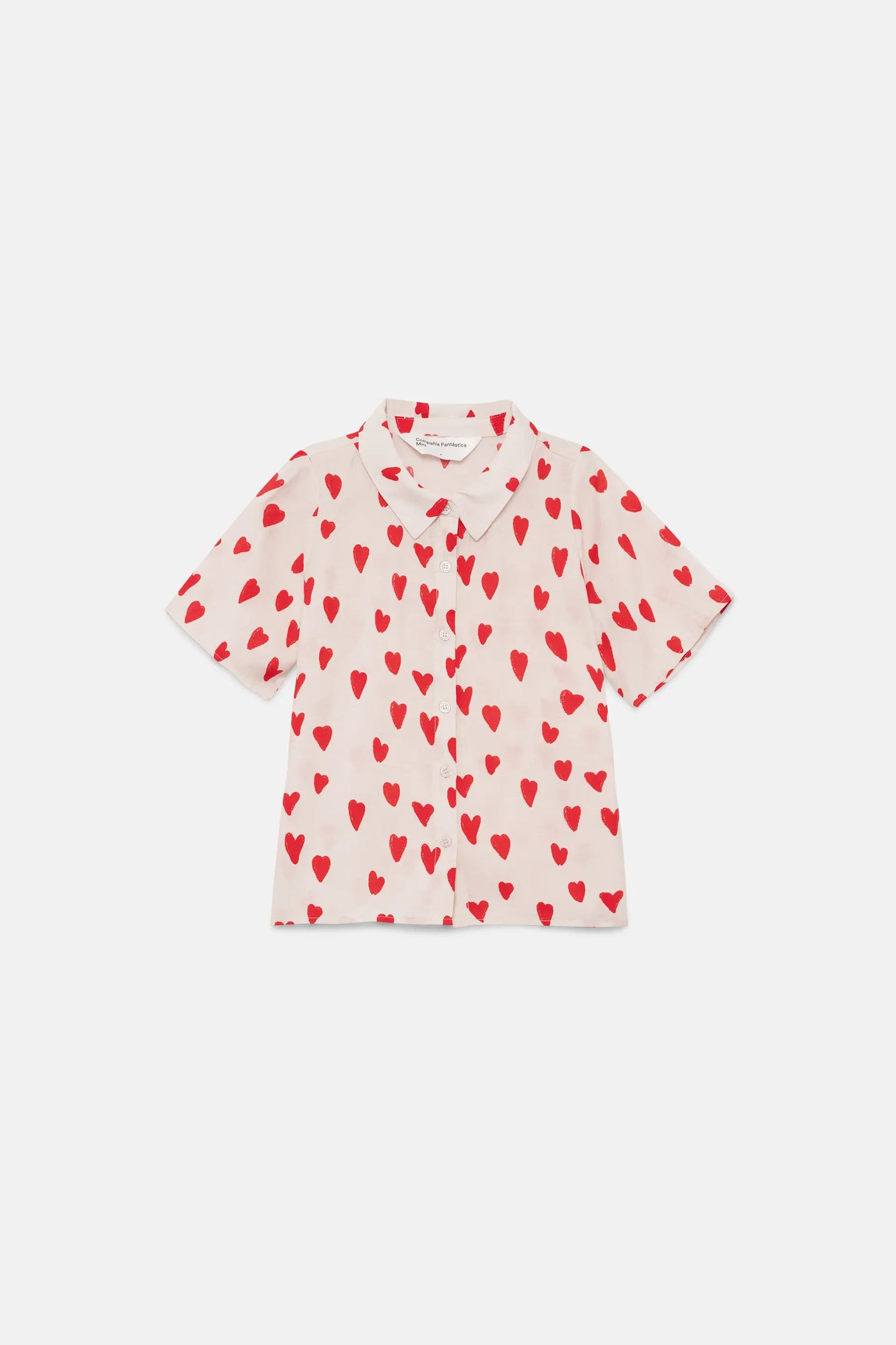 Girl's heart print shirt