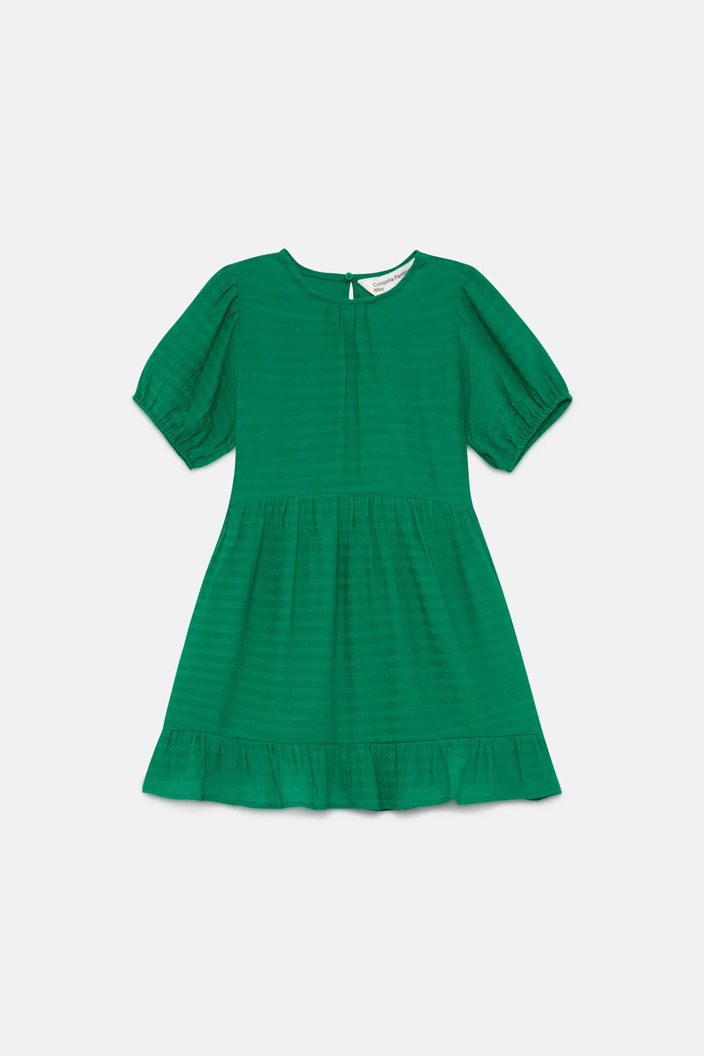 Vestido corto de niña verde