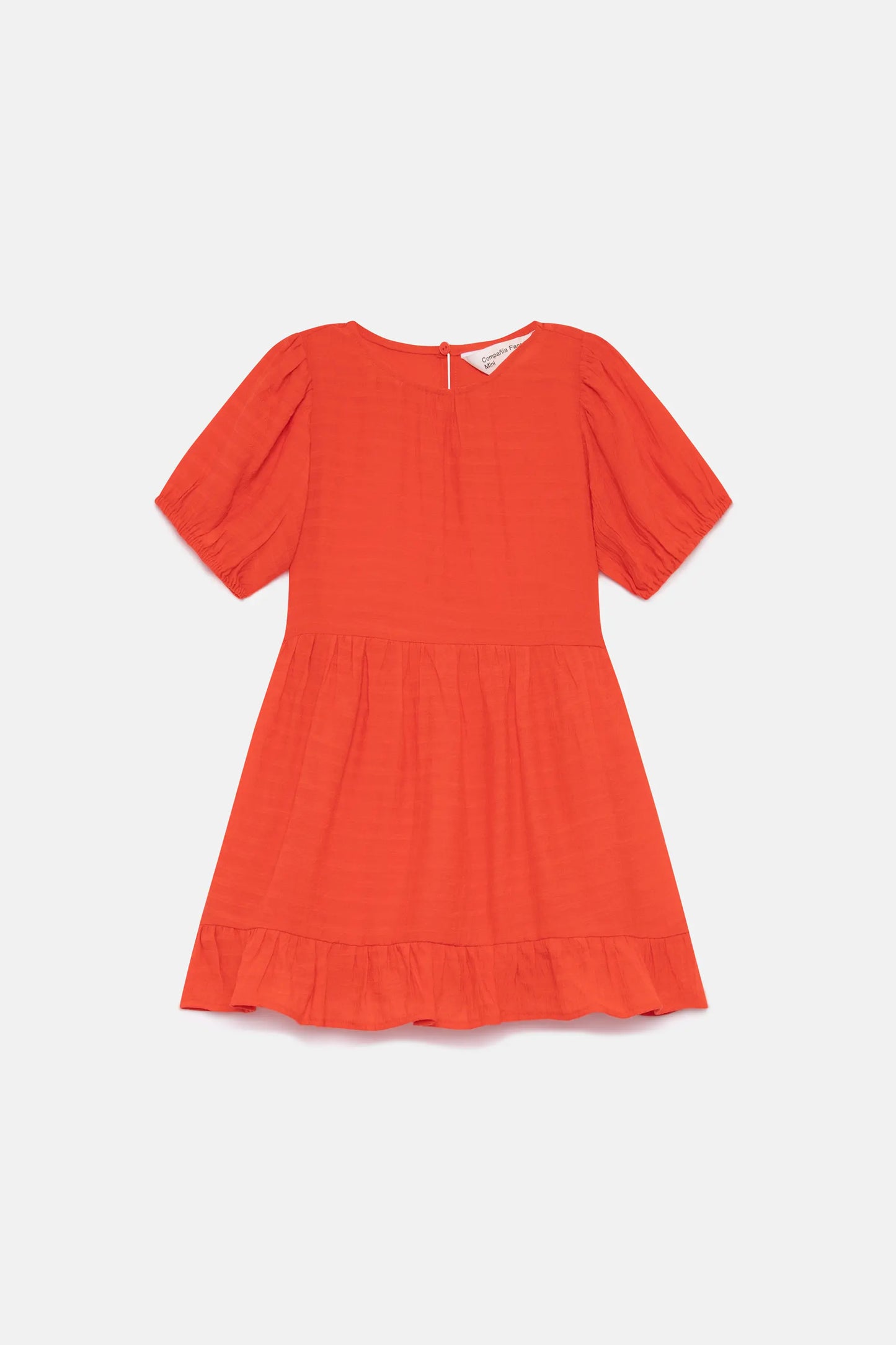 Short orange girl's dress