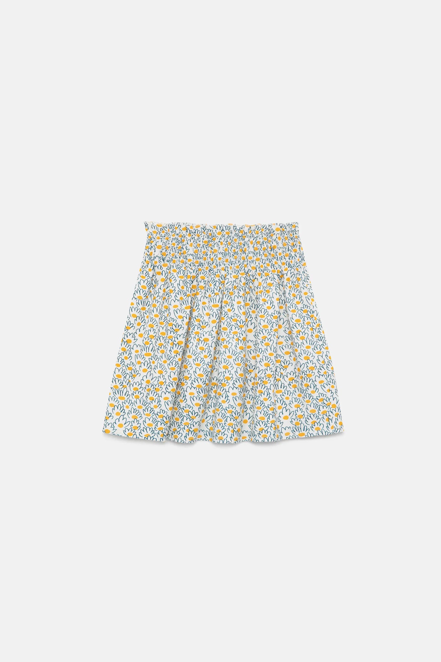 Flower jacquard girl's short skirt