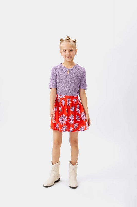 LENZING™ ECOVERO™ floral Bellis viscose girl's short skirt