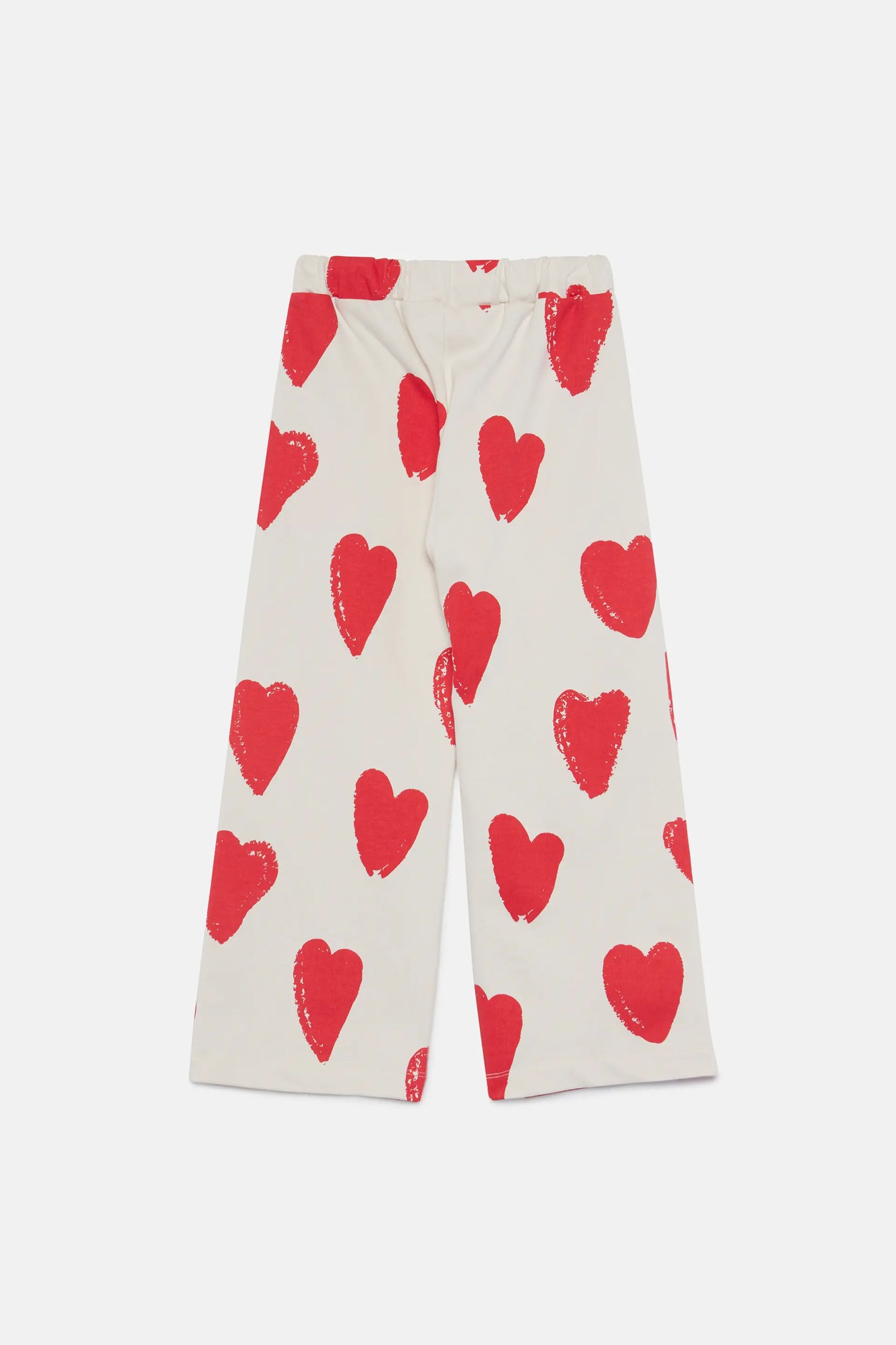 Unisex heart print pants