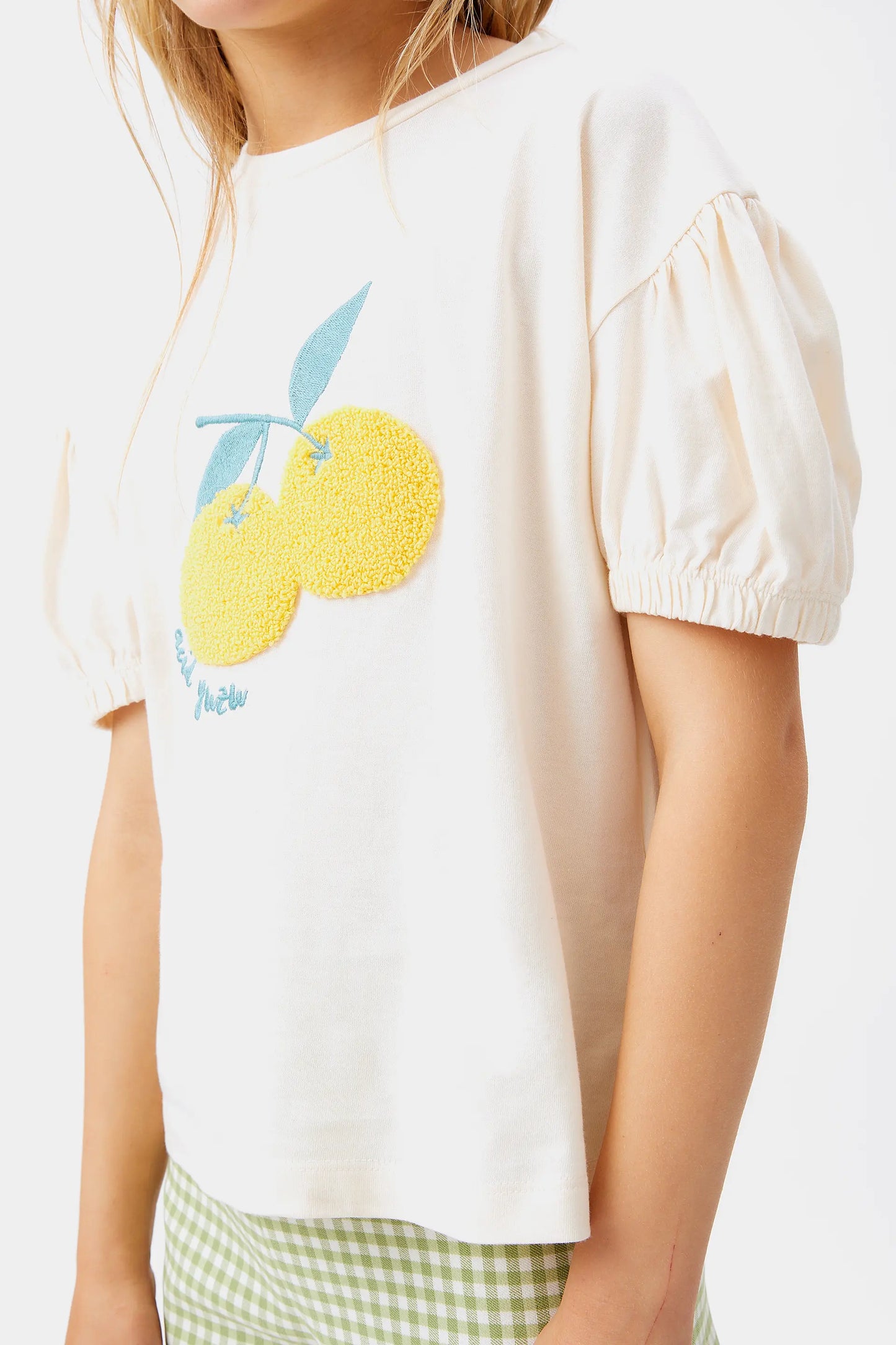 Girl's Yuzu print t-shirt
