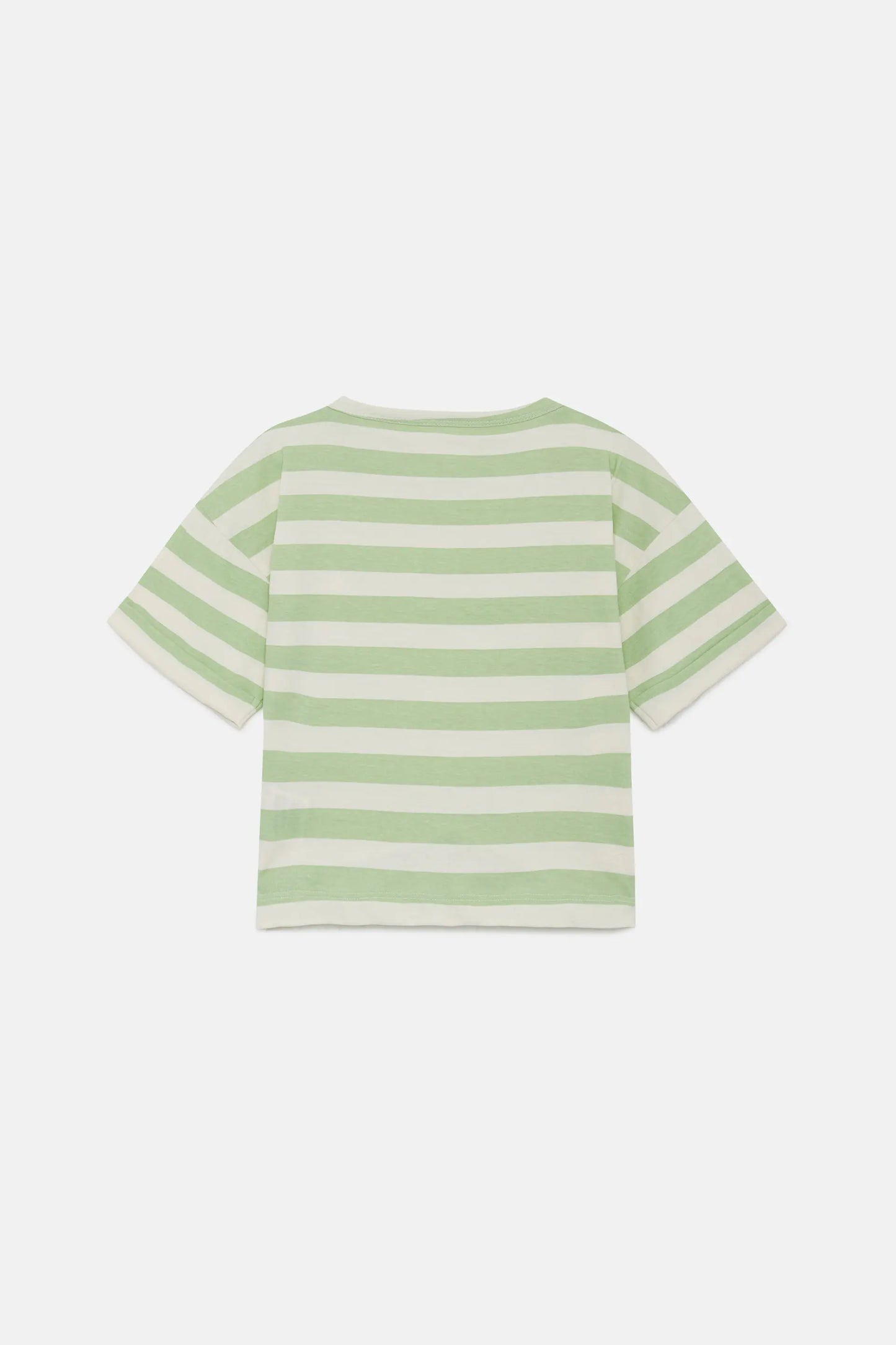 T-shirt unisex a righe verdi