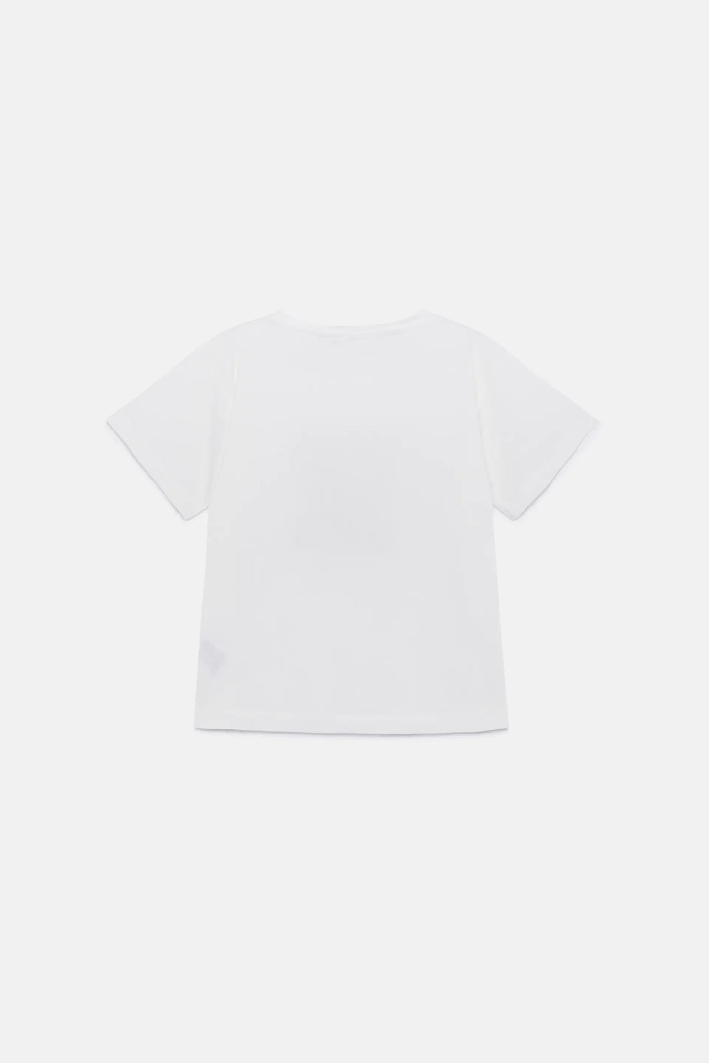 Camiseta unisex print perro blanca