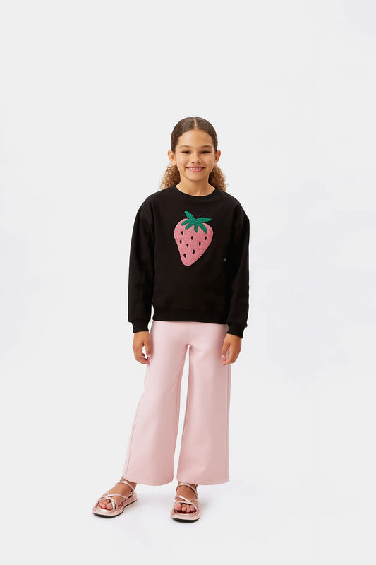 Strawberry print unisex sweatshirt