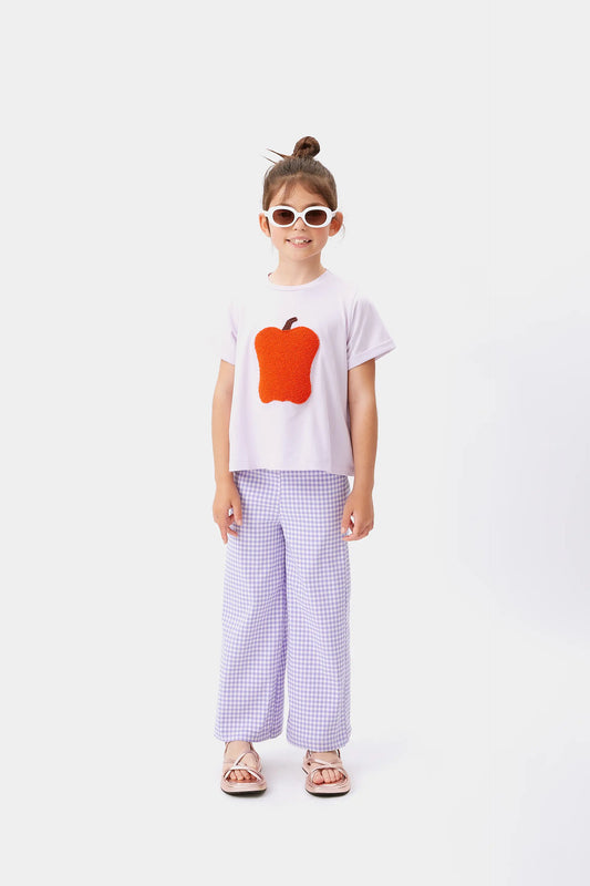 Lilac pepper print unisex t-shirt