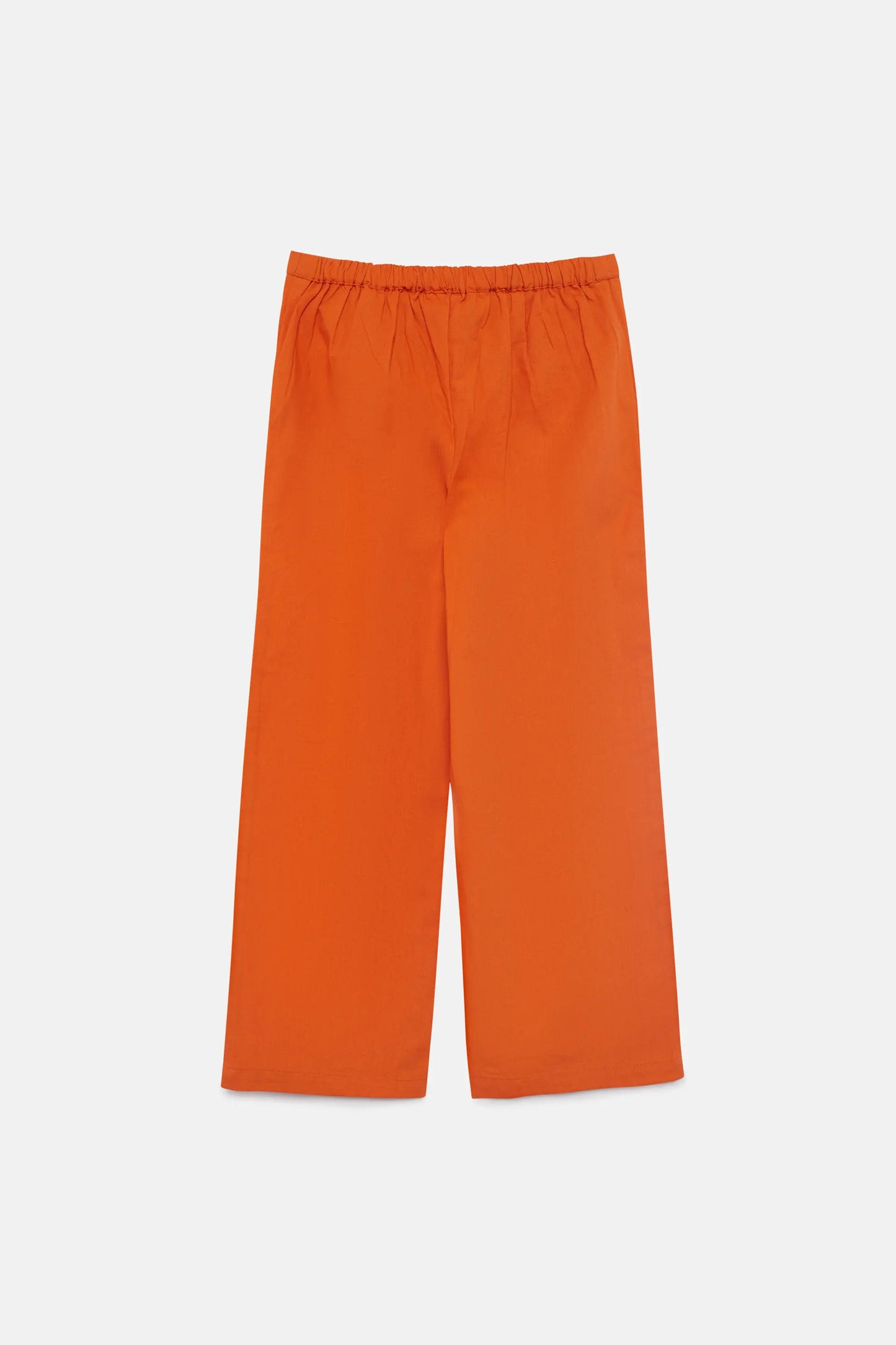 Pantalón de niña recto naranja
