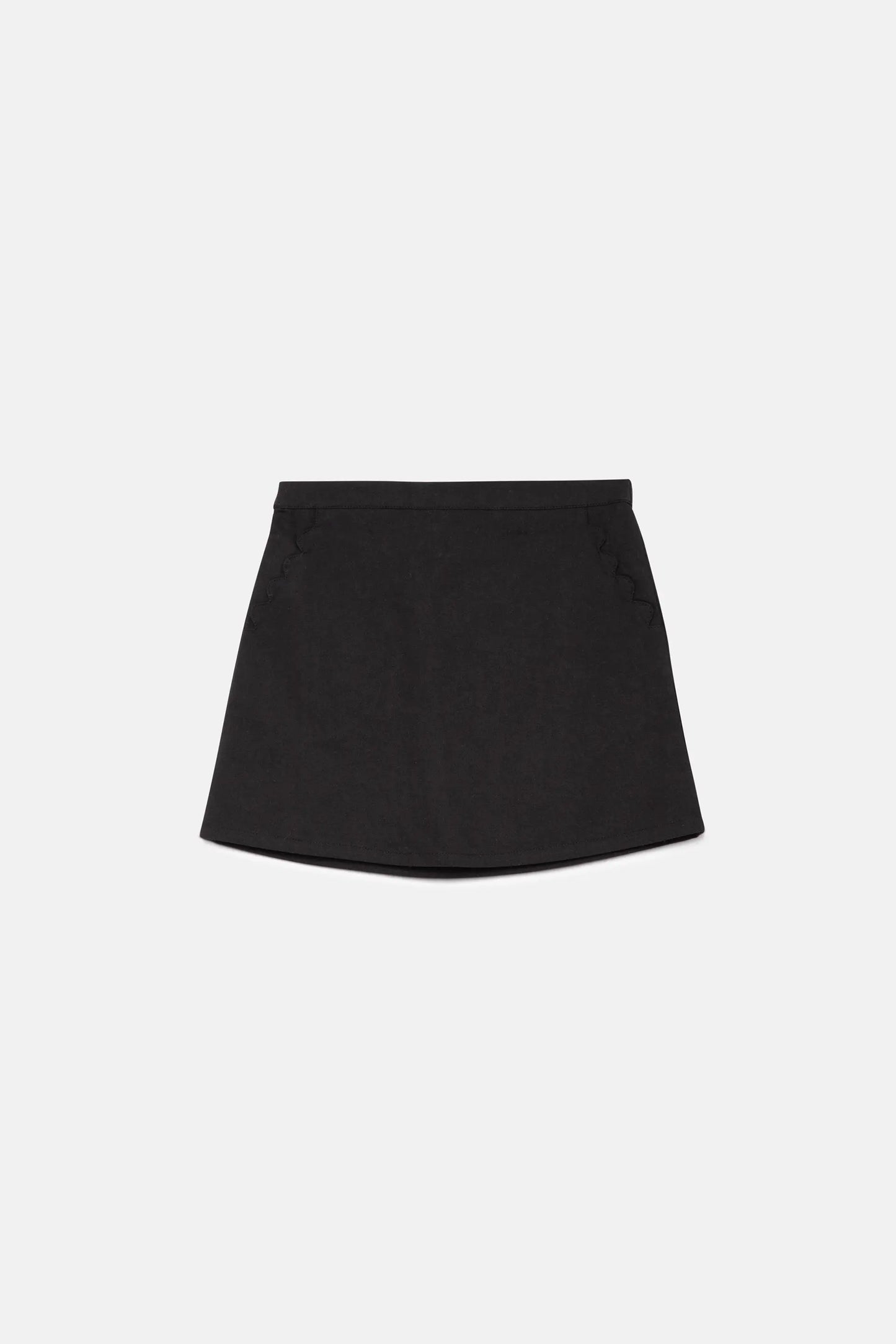 Black girl's short skirt