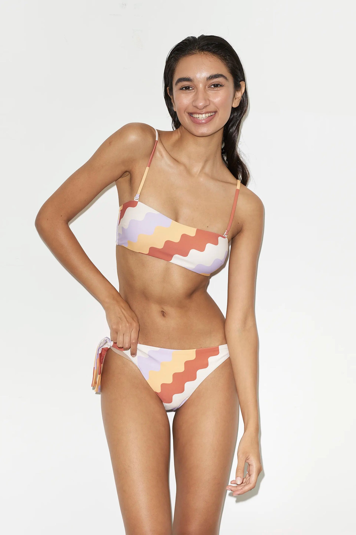 Braguita bikini estampado Zigzag