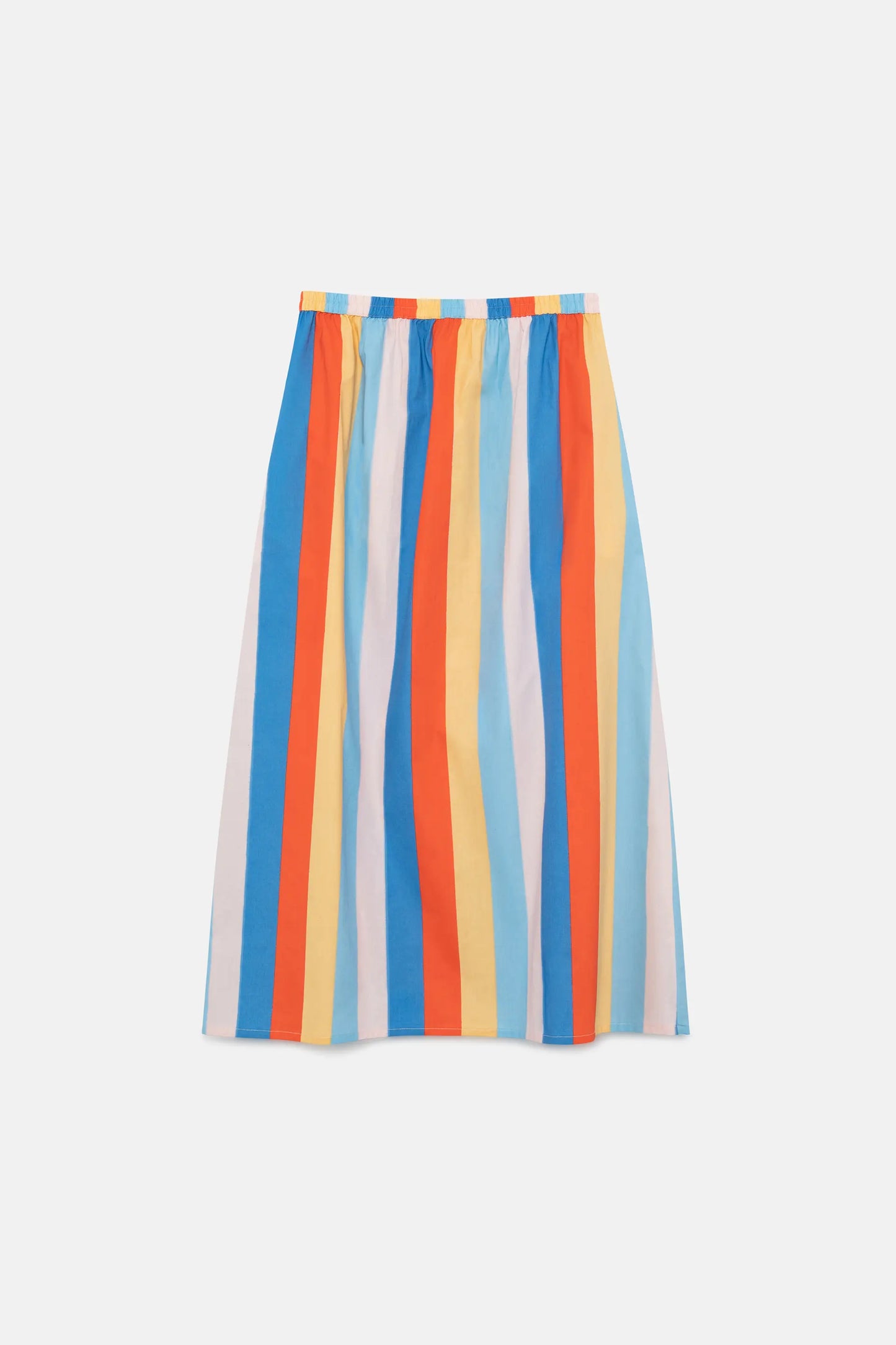 Falda midi de rayas Beach Stripes
