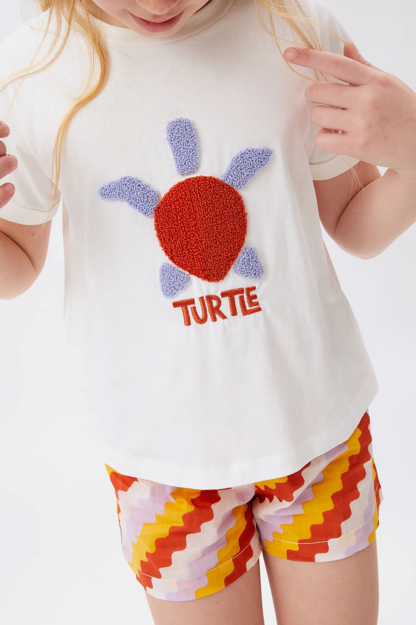 Camiseta unisex print tortuga blanca