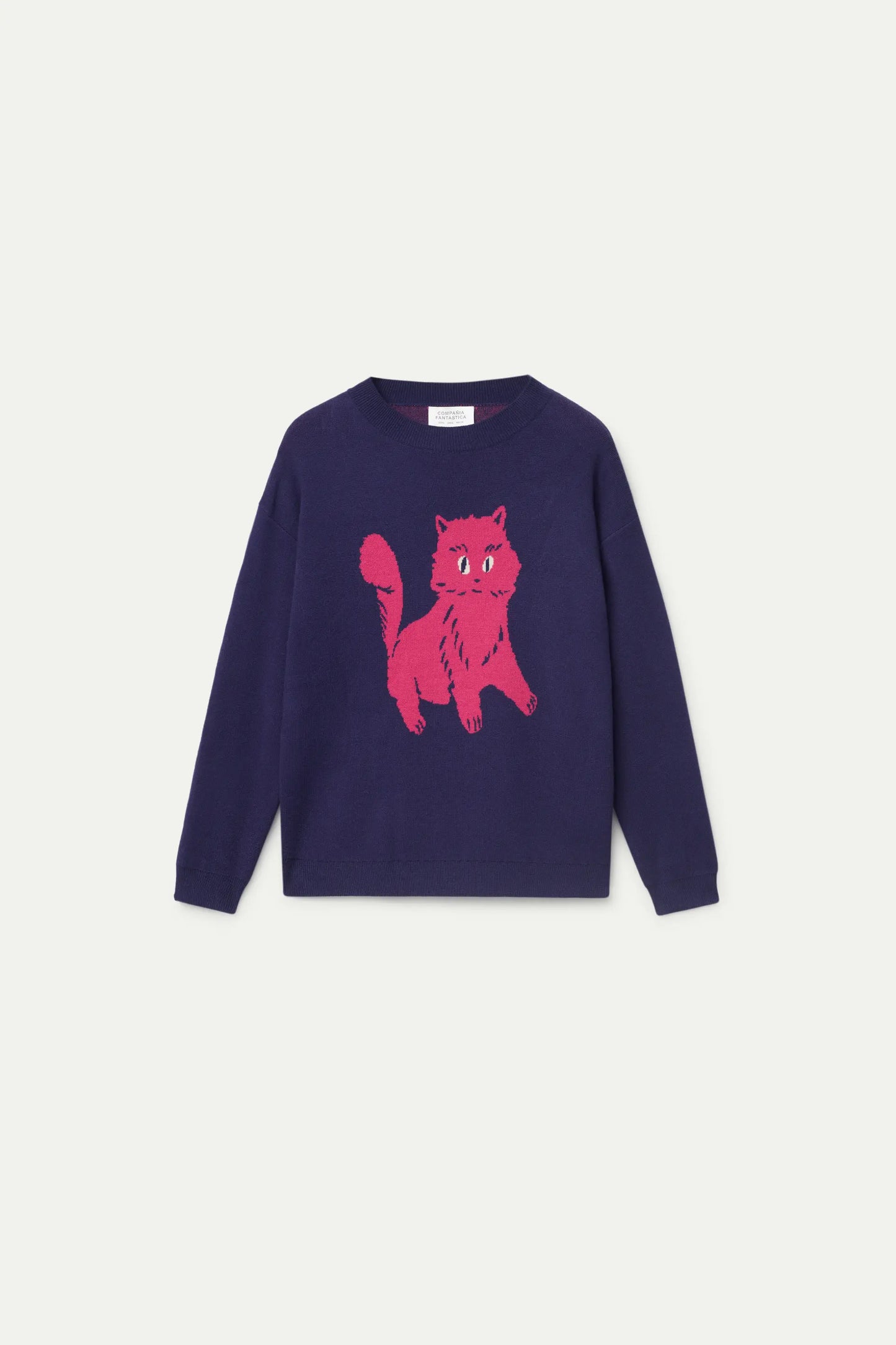 Cat print sweater