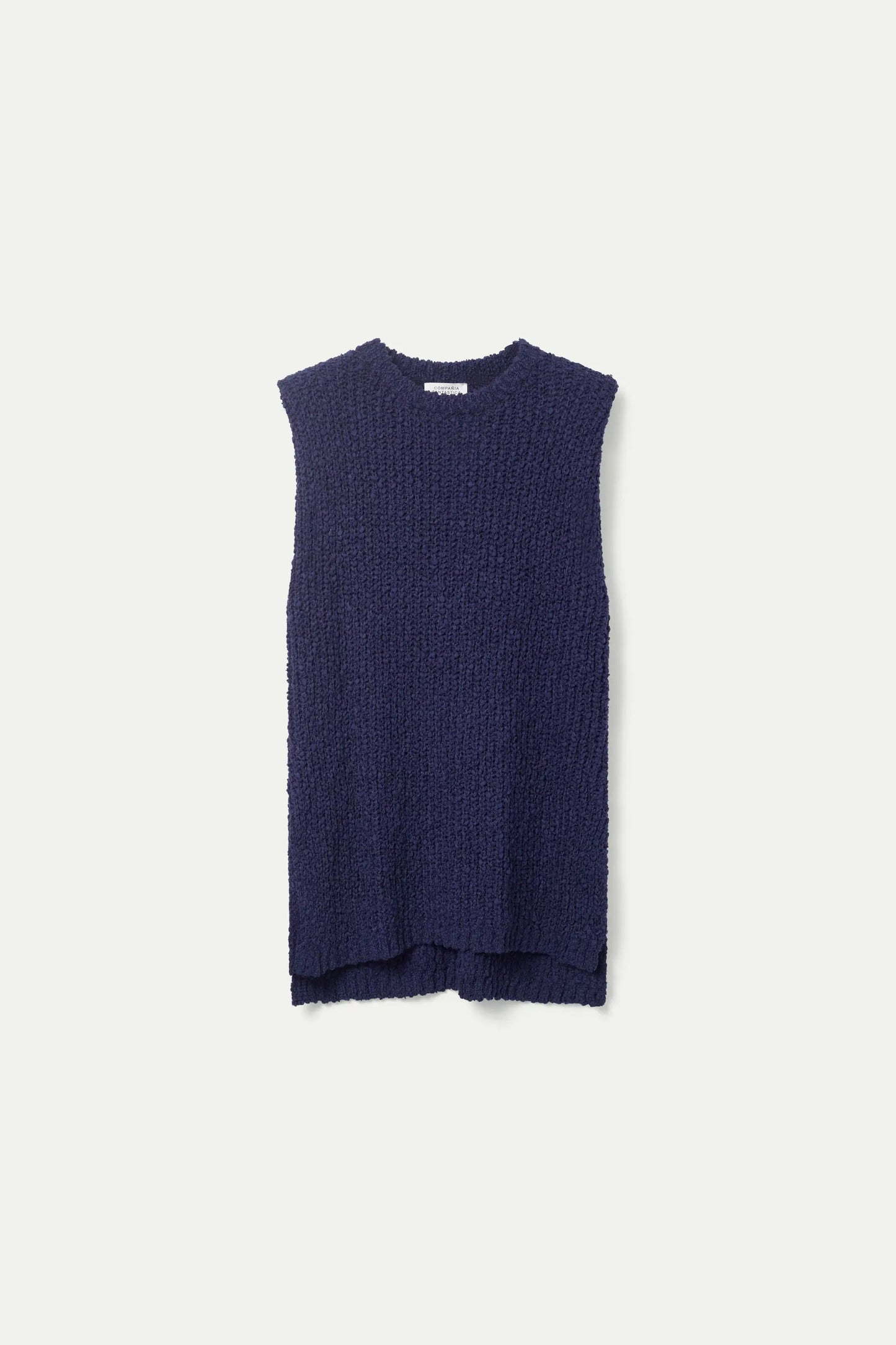 Navy Chunky Knit Vest