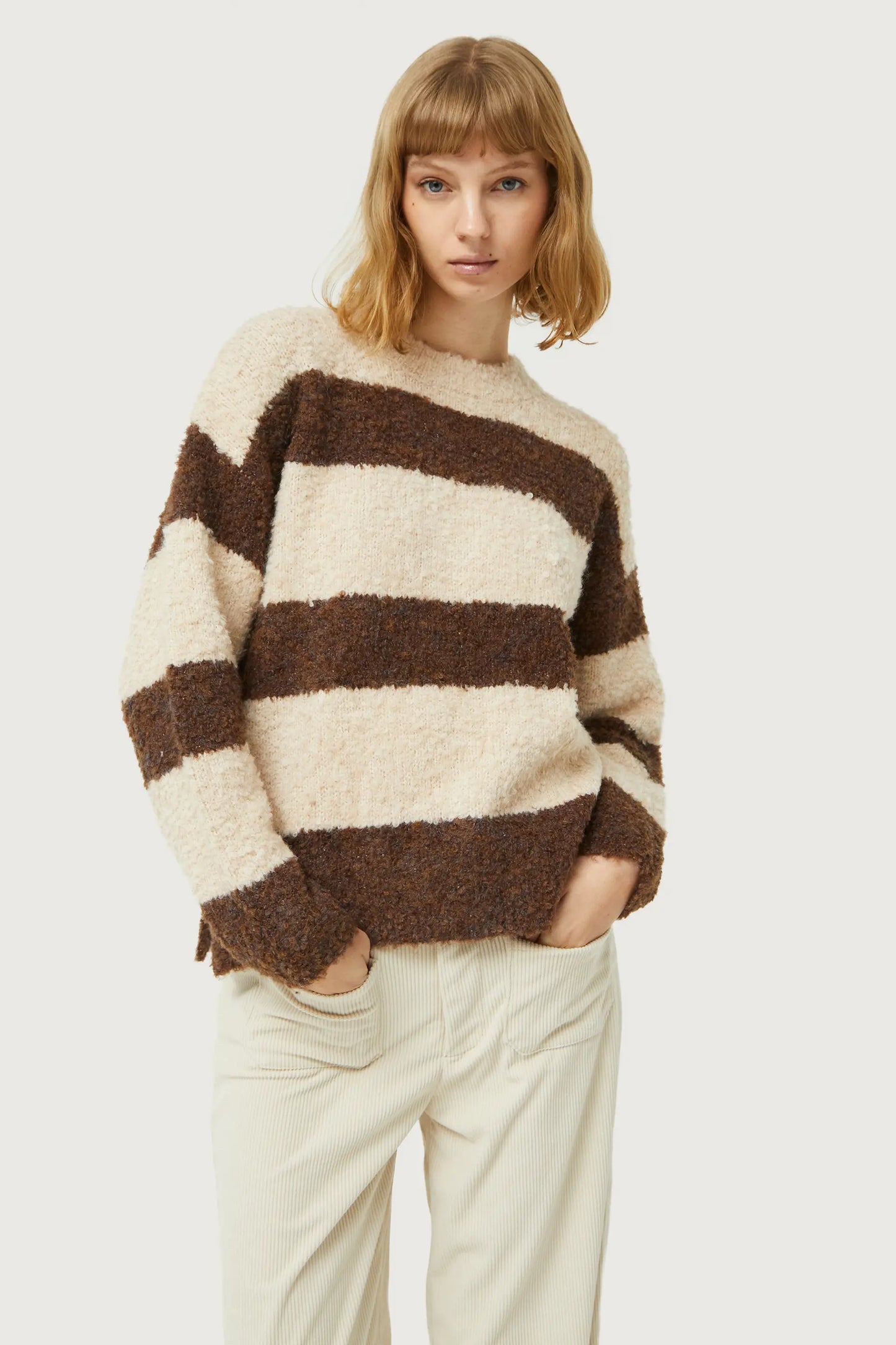 Fluffy knit sweater best sale