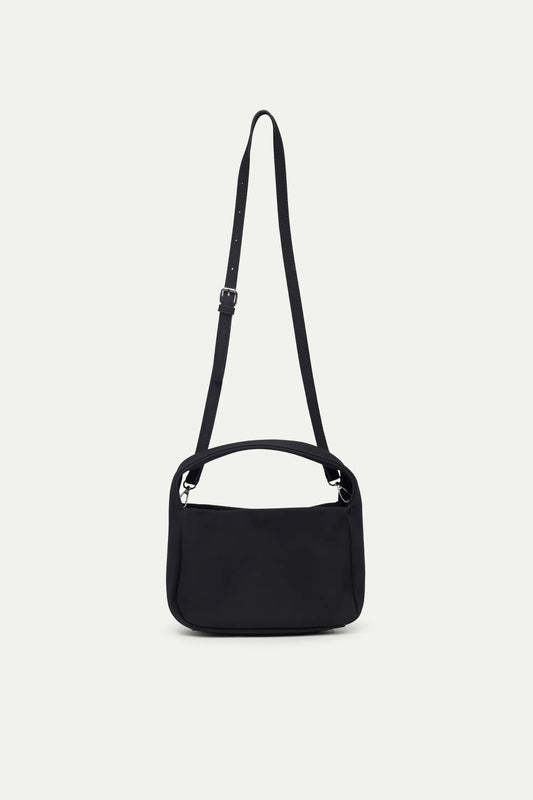 Bolso de mano con correa negro