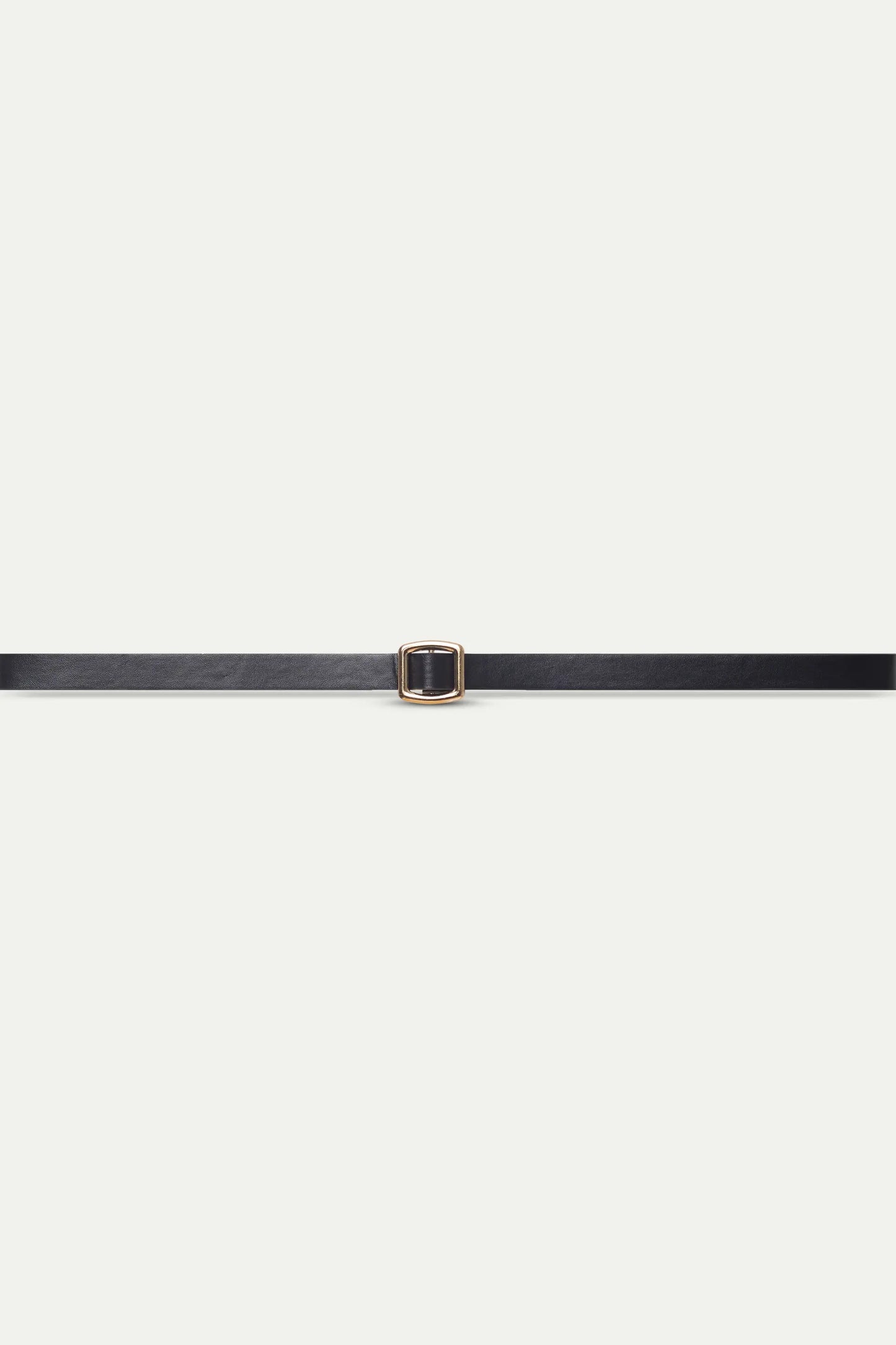 Black square buckle belt