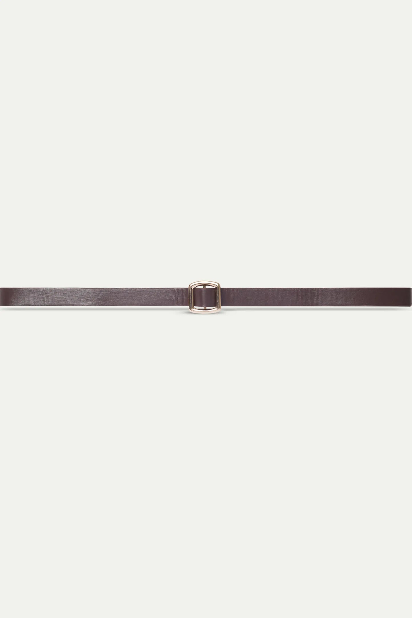 Brown square buckle belt