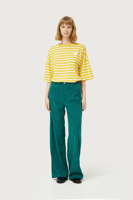 Turquoise corduroy pants