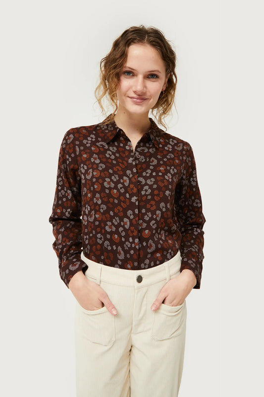 Camicia con stampa animalier dell'Amur