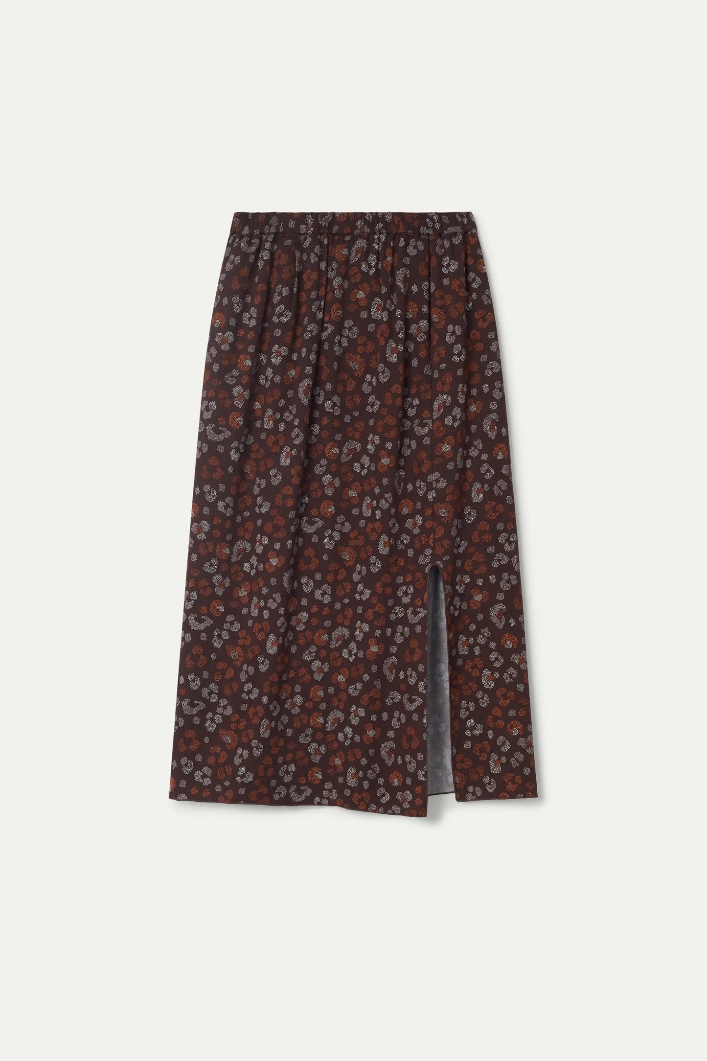 Amur animal print midi skirt