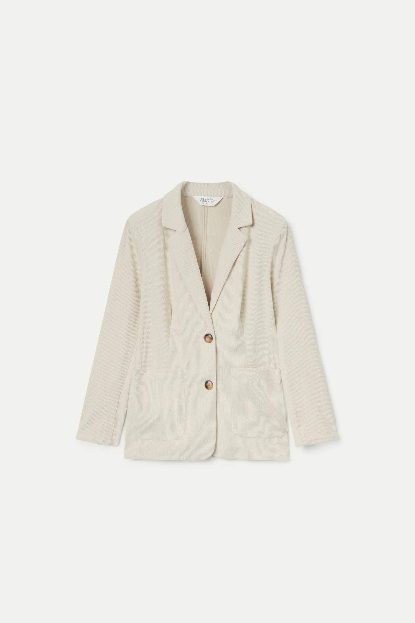 Blazer de pana blanco