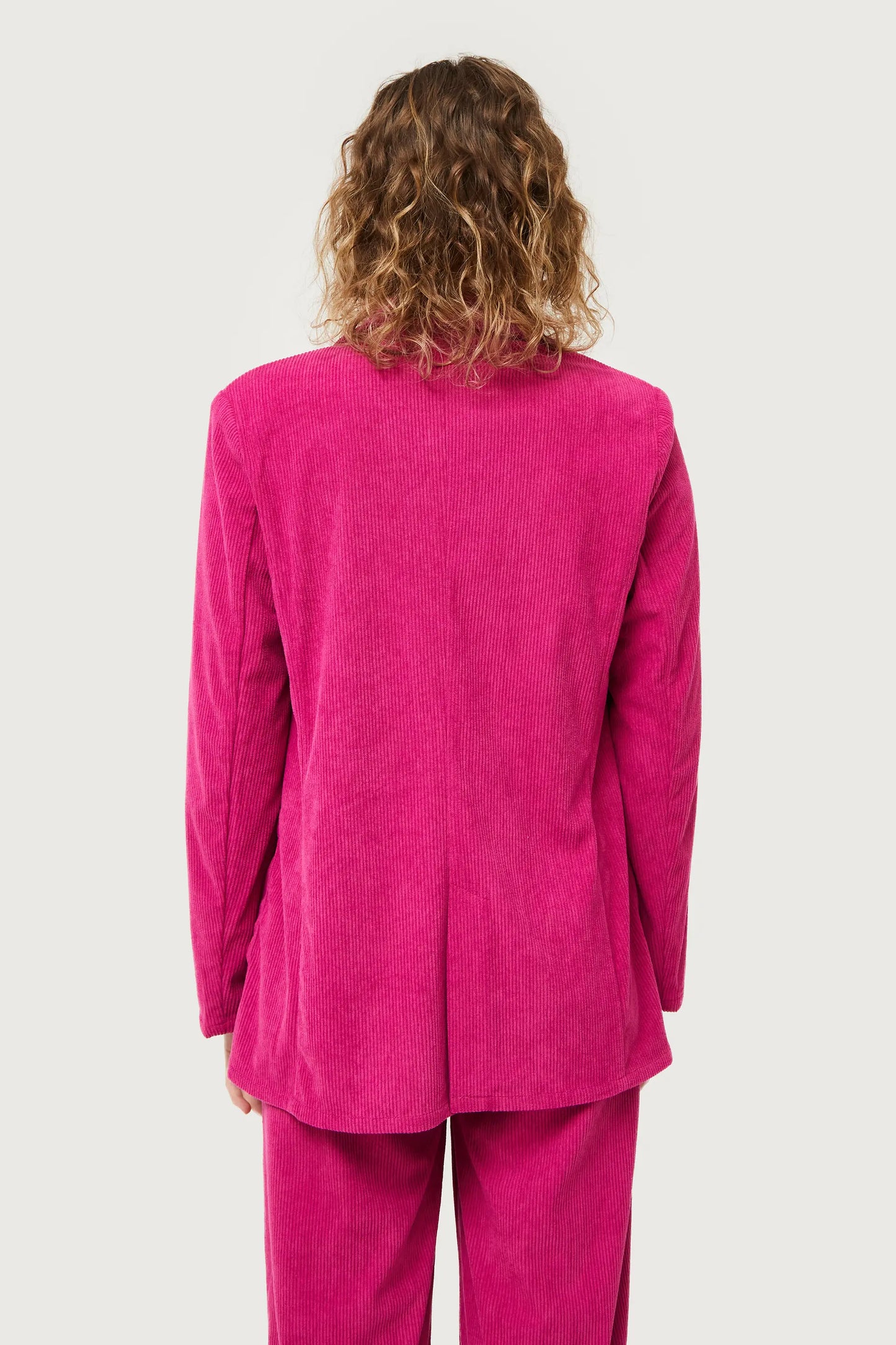 Fuchsia corduroy blazer