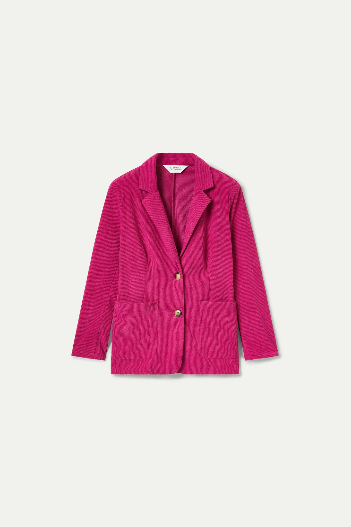 Fuchsia corduroy blazer