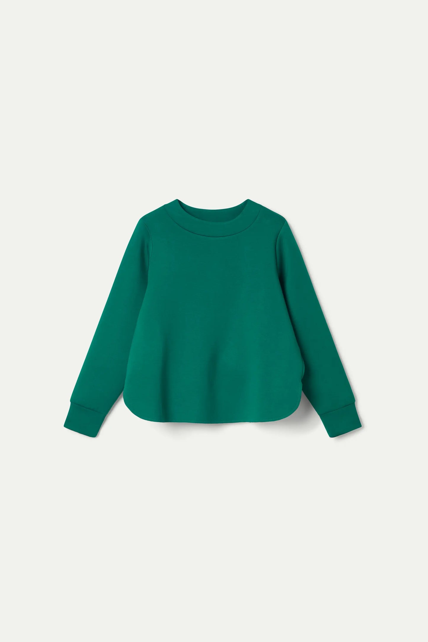 Green neoprene sweatshirt