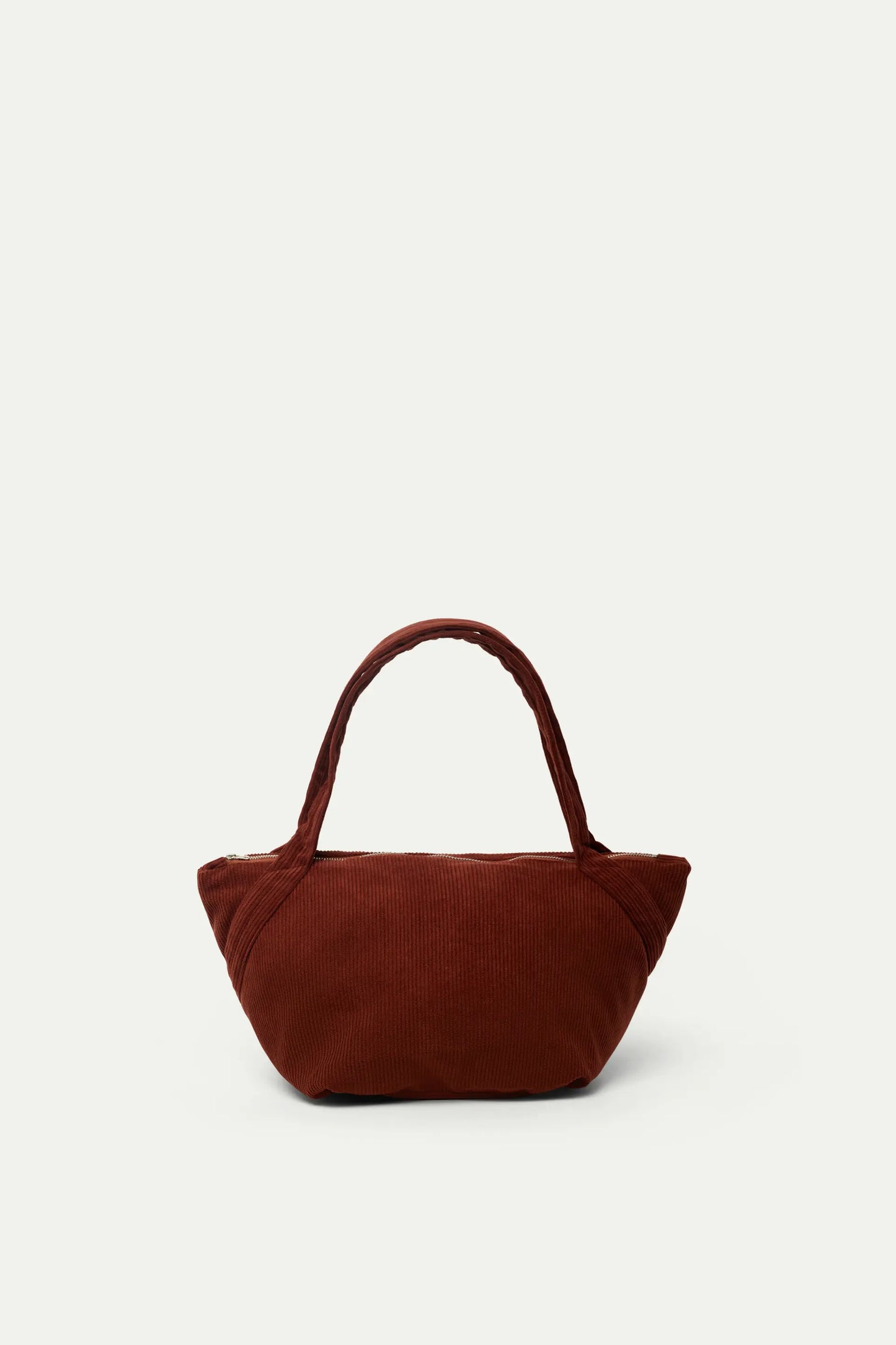 Brown corduroy shoulder bag