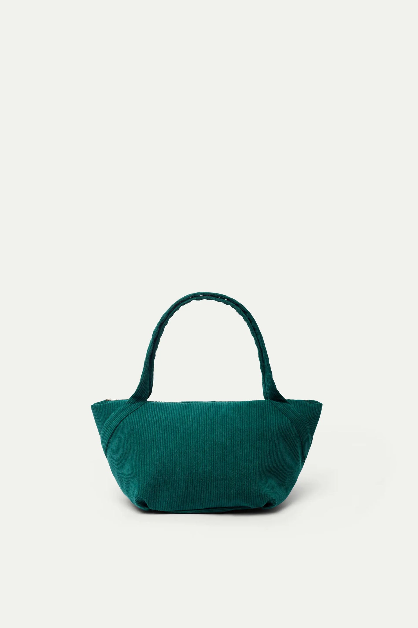 Green corduroy shoulder bag