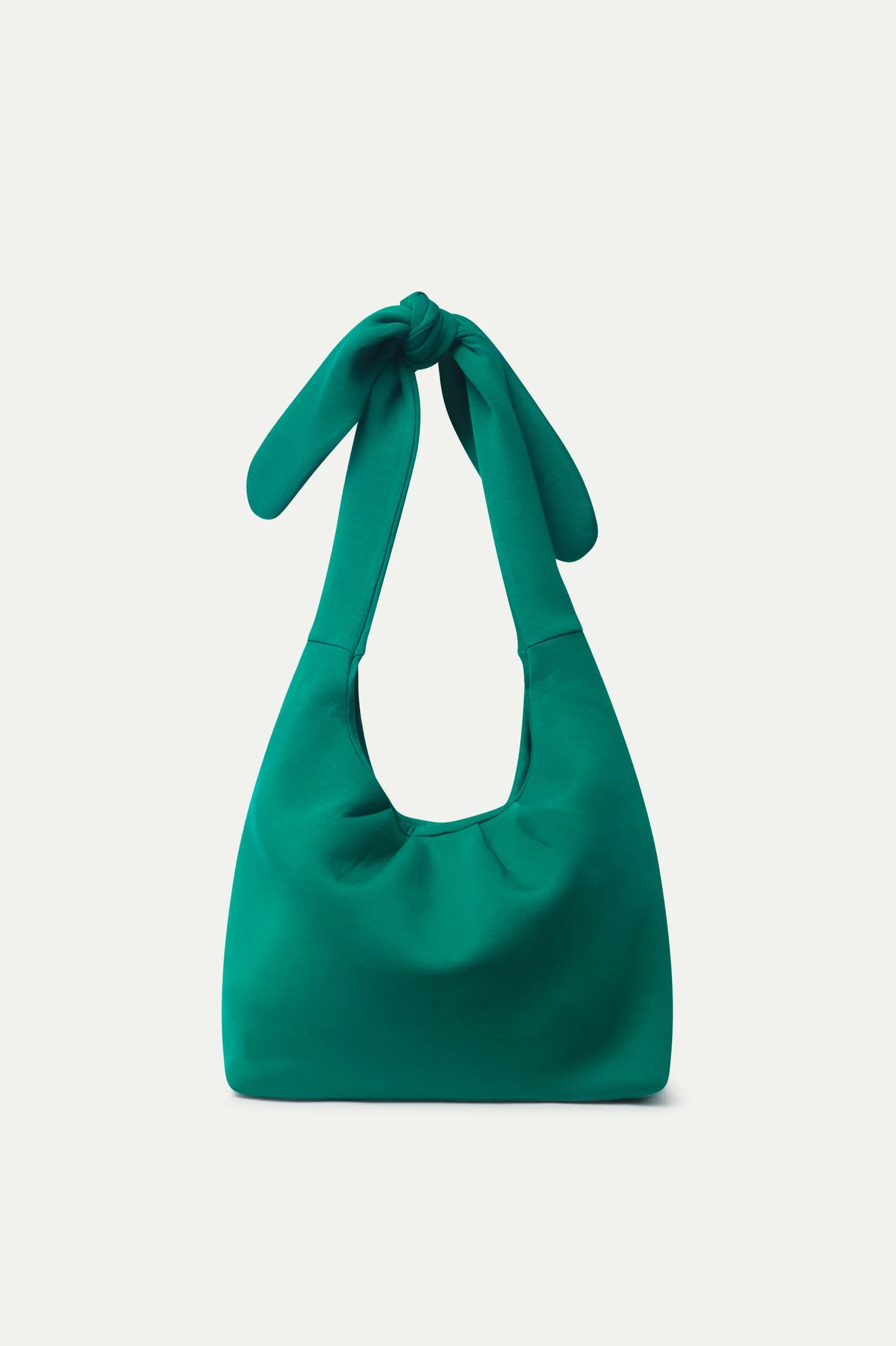 Green neoprene shoulder bag