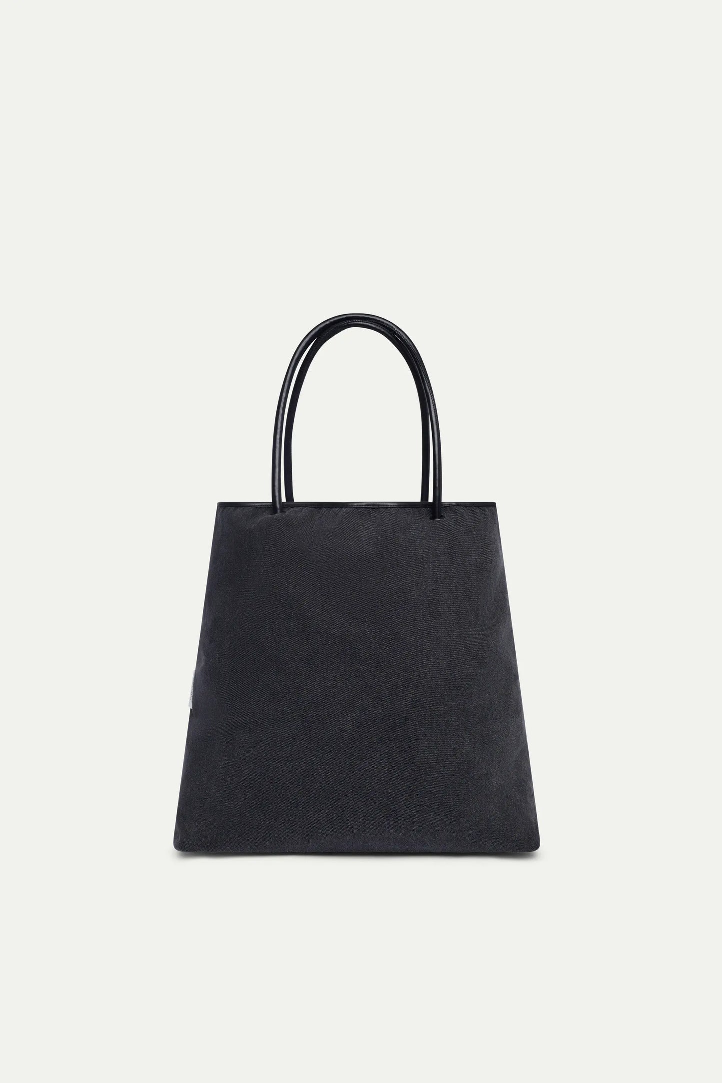 Black denim shoulder bag