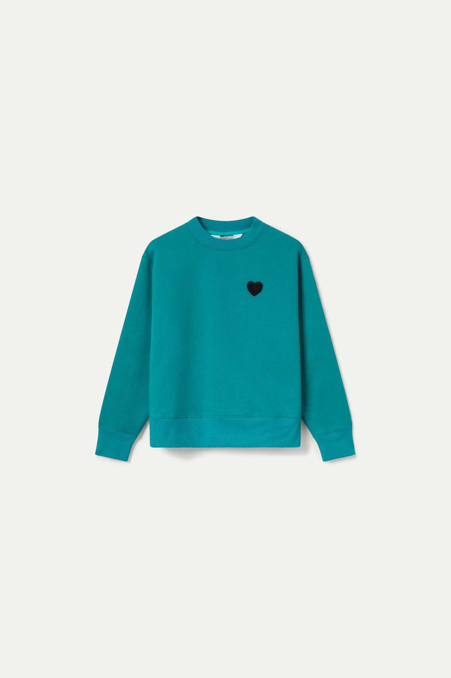 Blue Heart Patch Sweatshirt