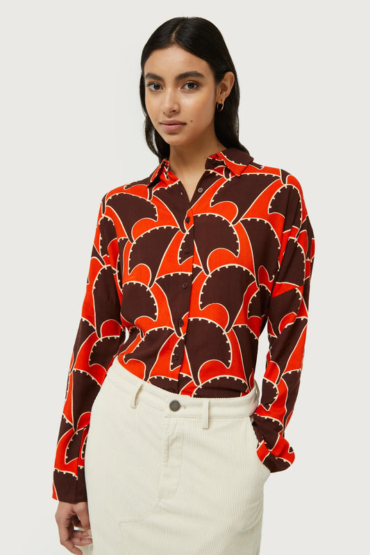 Camicia con stampa geometrica Pai Pai