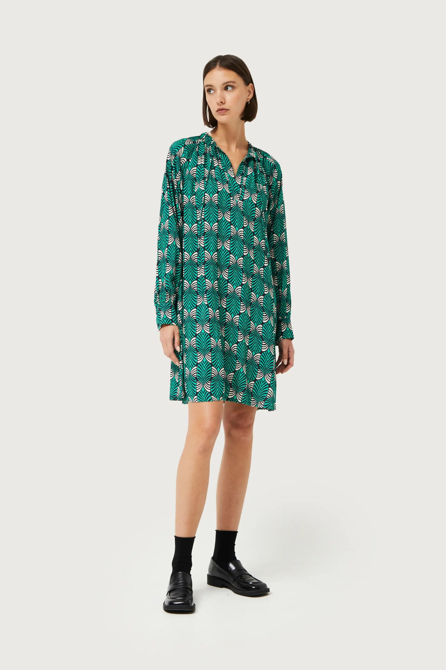 Small Brigitte printed short dress