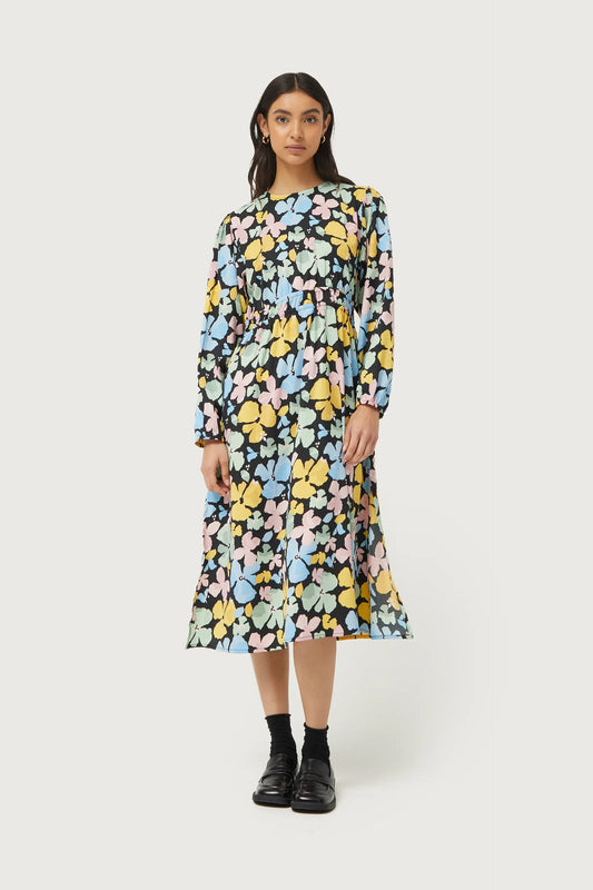 Jacinto floral print midi dress