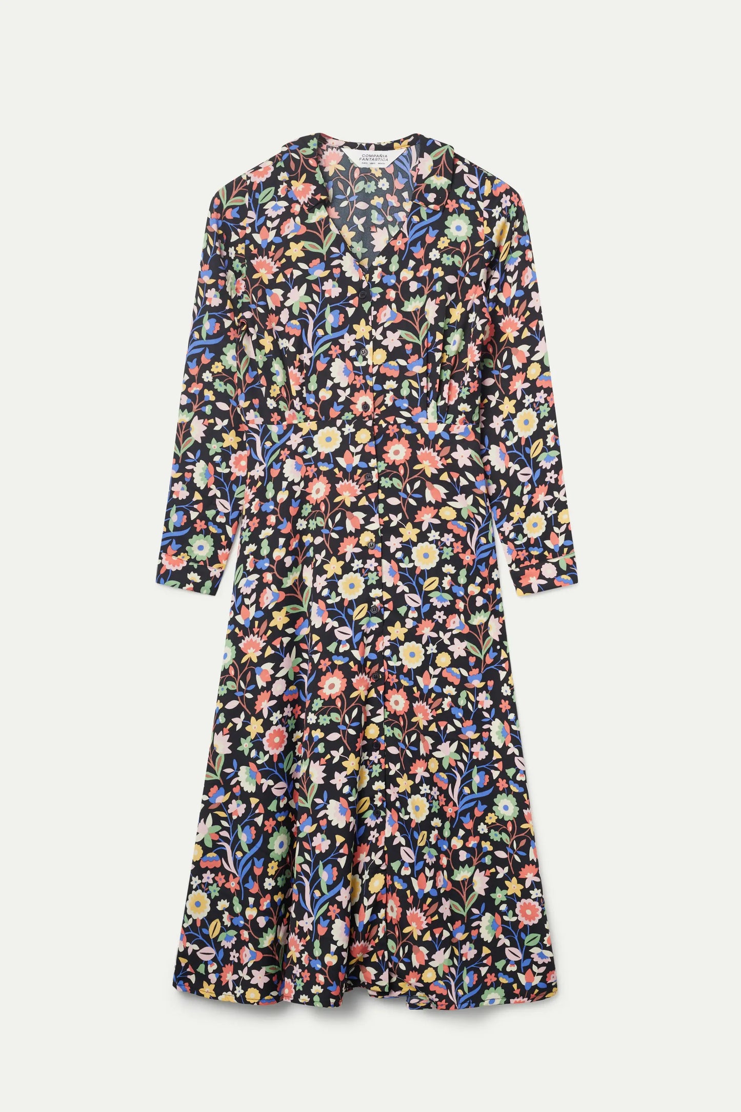 Small floral print long dress