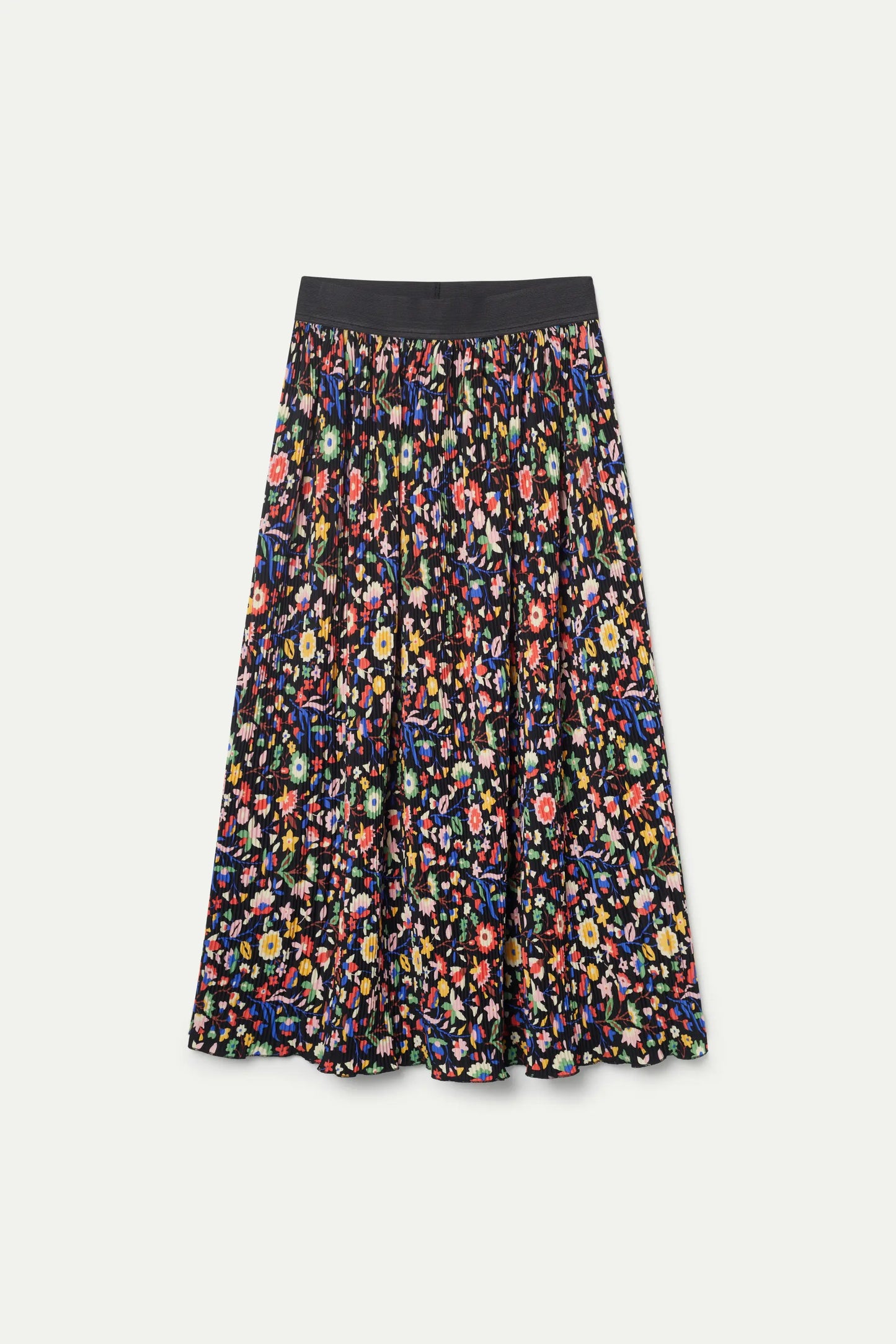 Small floral print long skirt