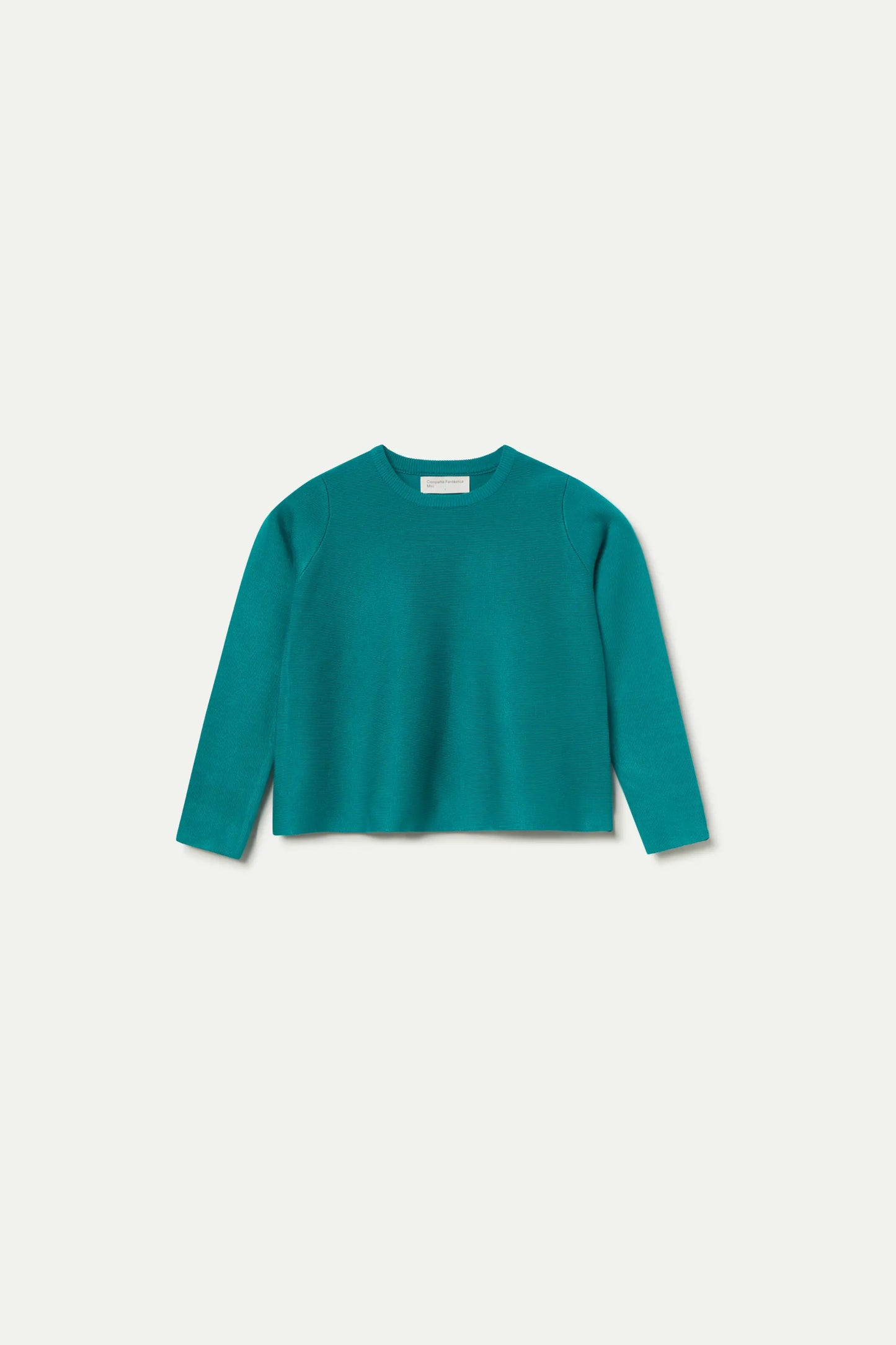 Maglia svasata verde da bambina