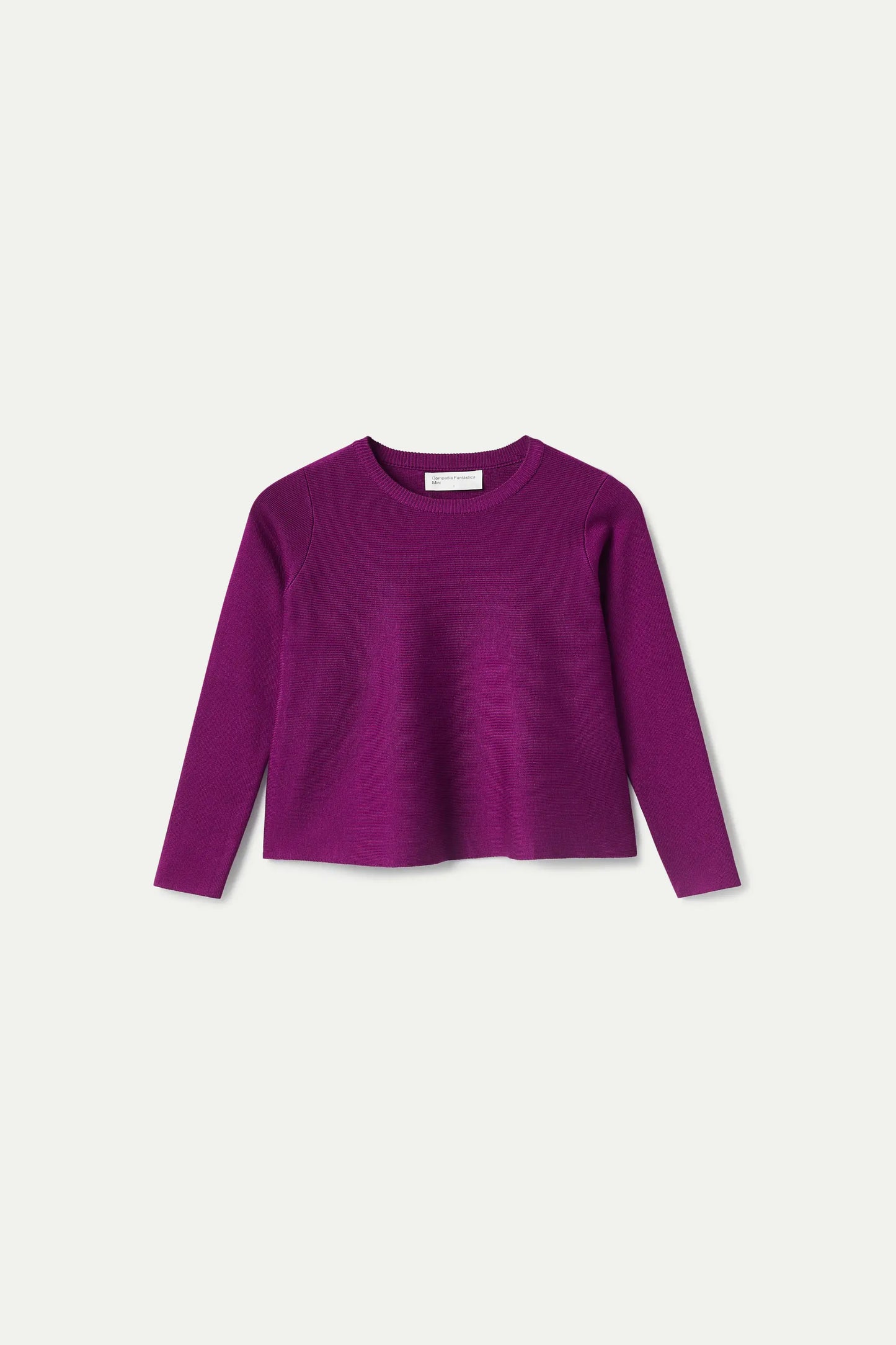 Girl's purple flared sweater