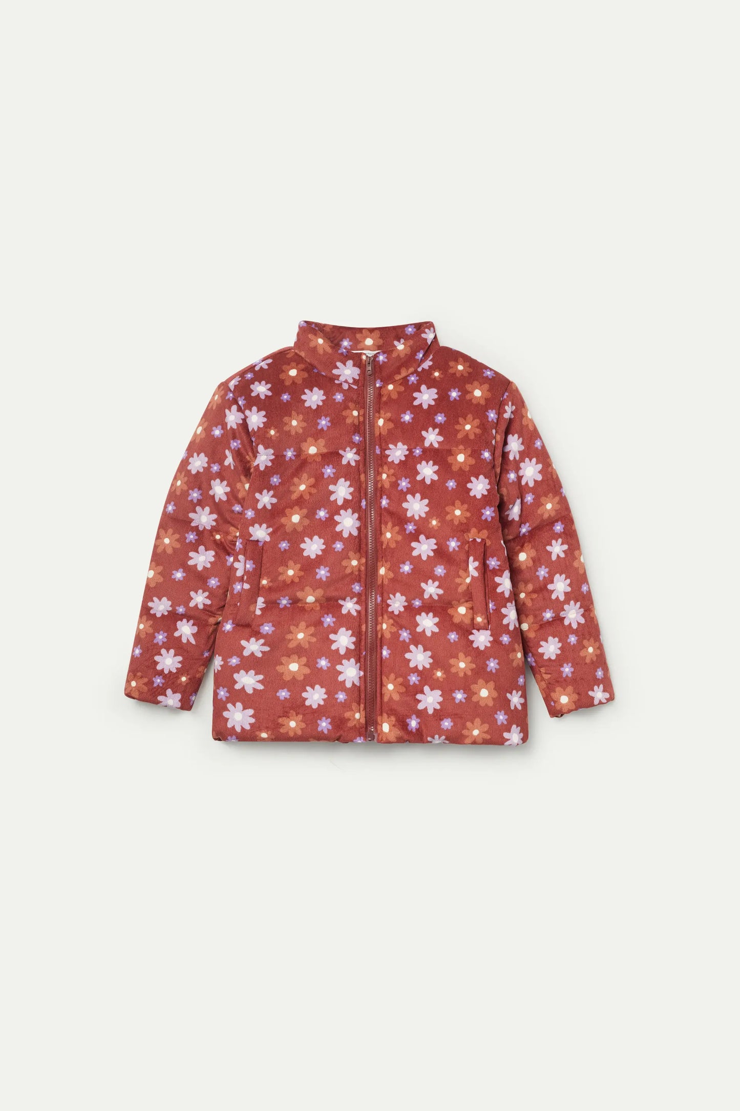 Montana floral print quilted girl's coat