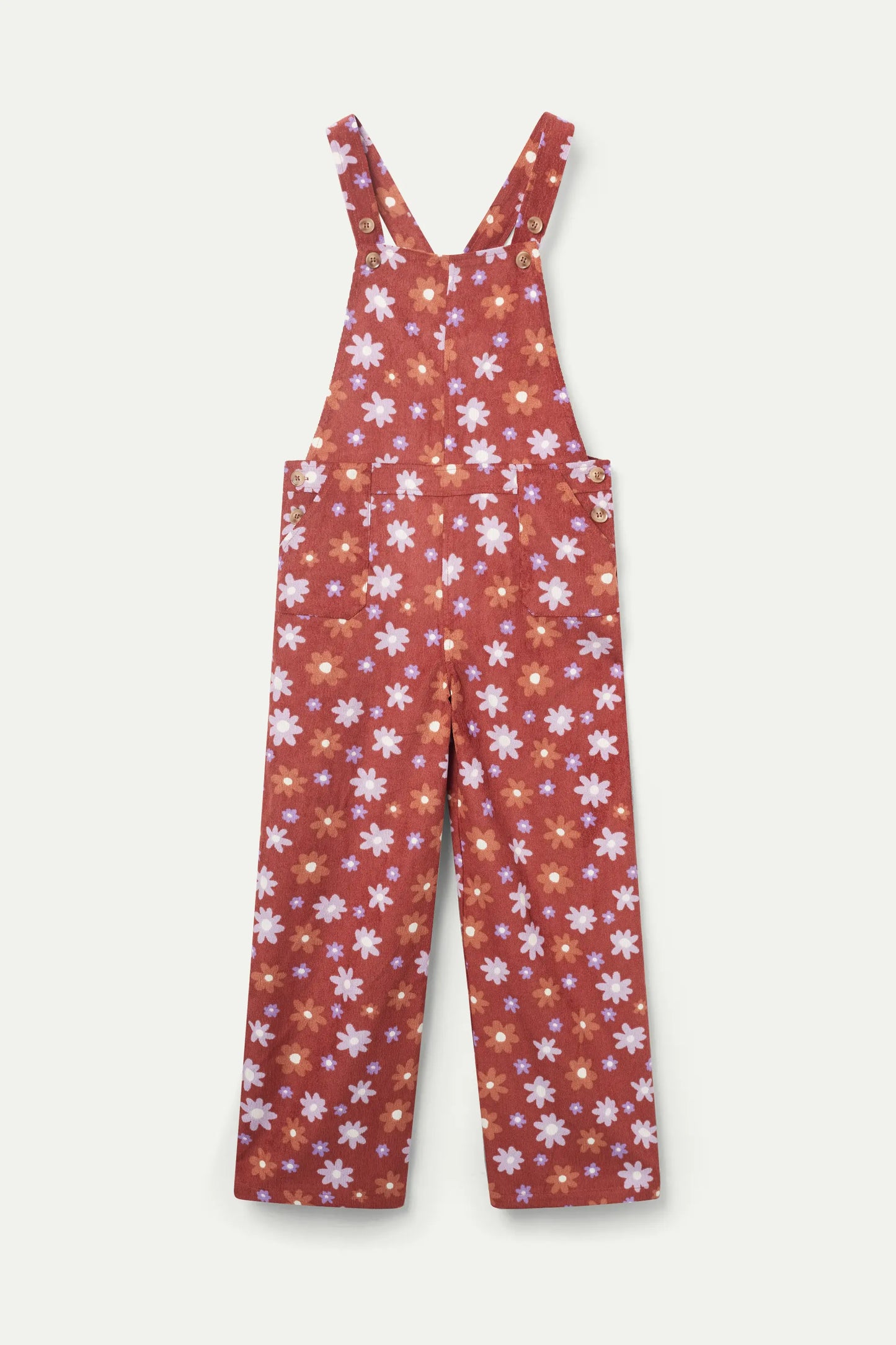 Montana floral print girl's long jumpsuit