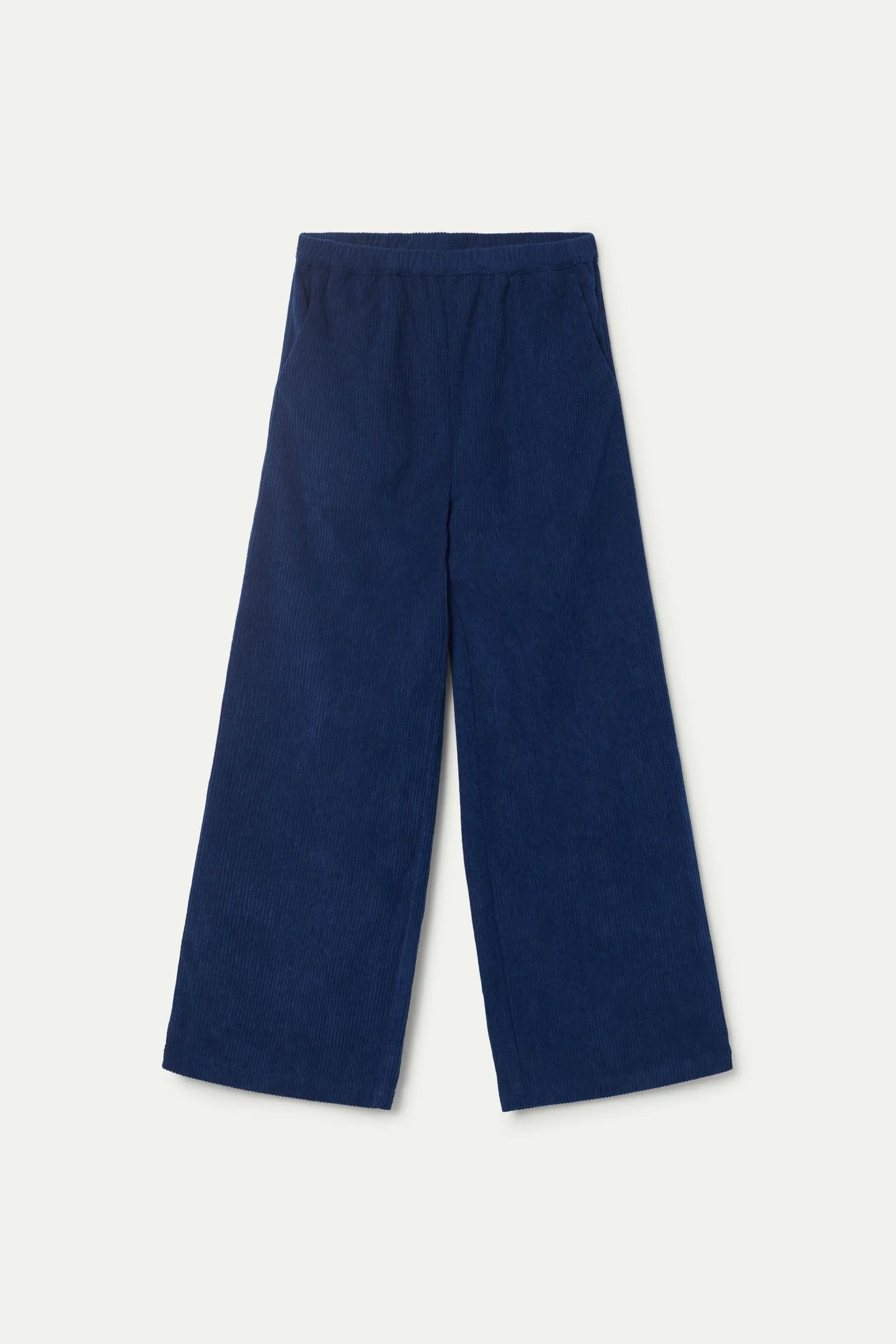 Pantalón de niña de pana azul marino