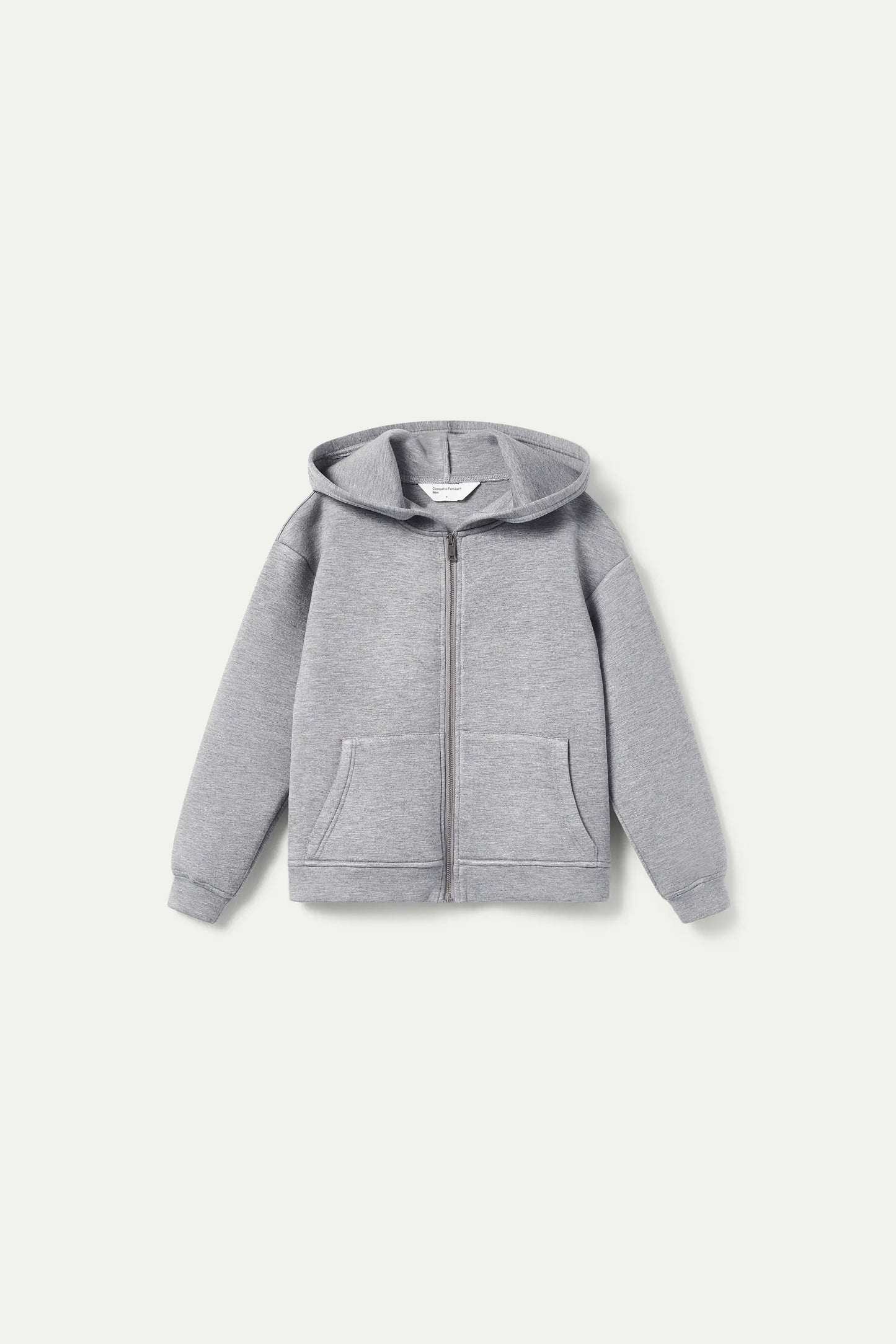 Girl's gray hooded sweatshirt