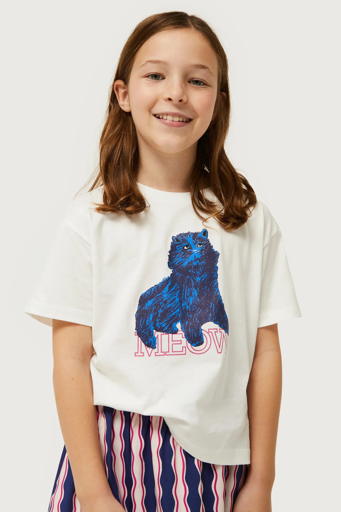 Girl's t-shirt with cat print