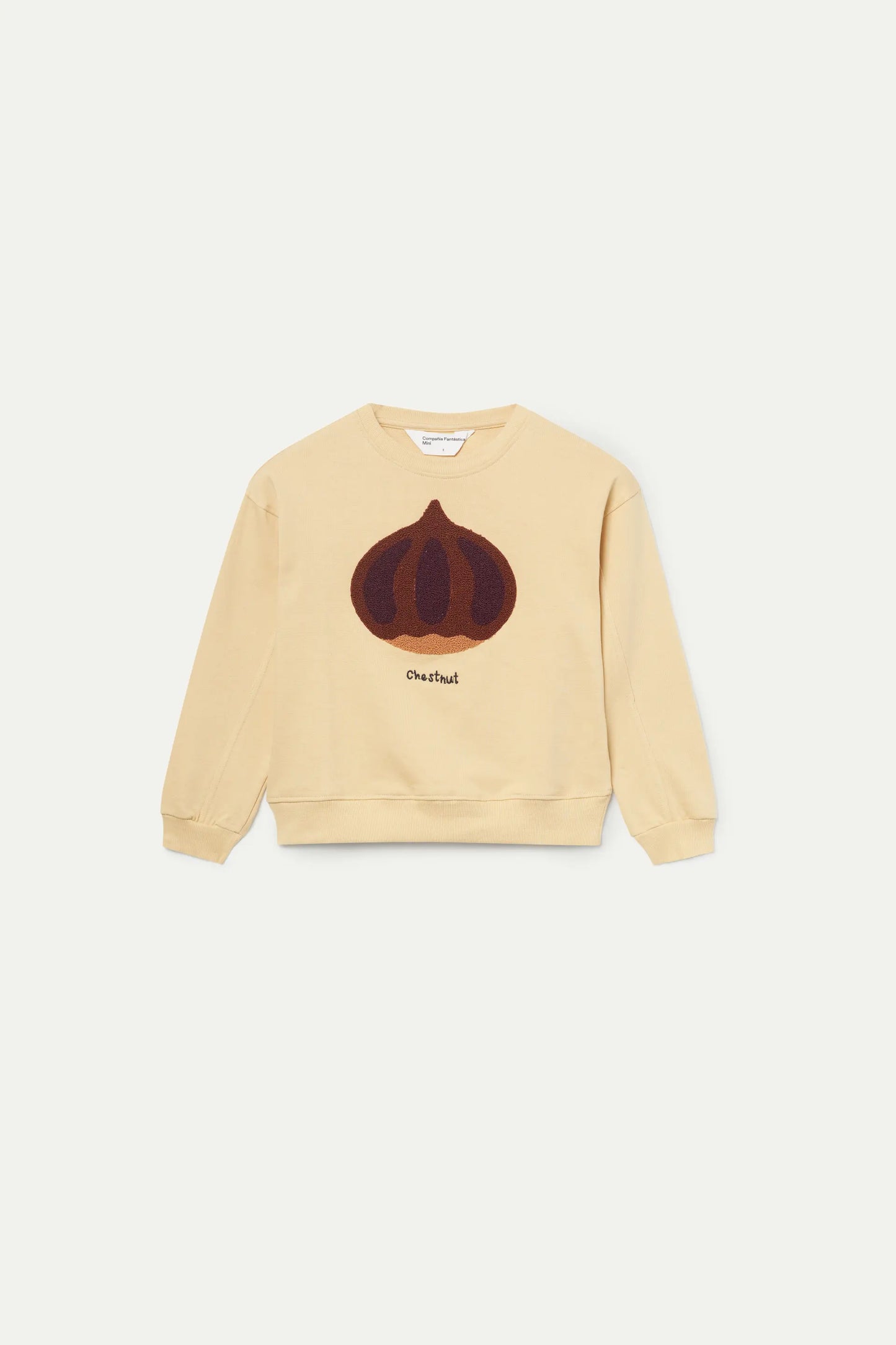 Girl's sweatshirt with chestnut print