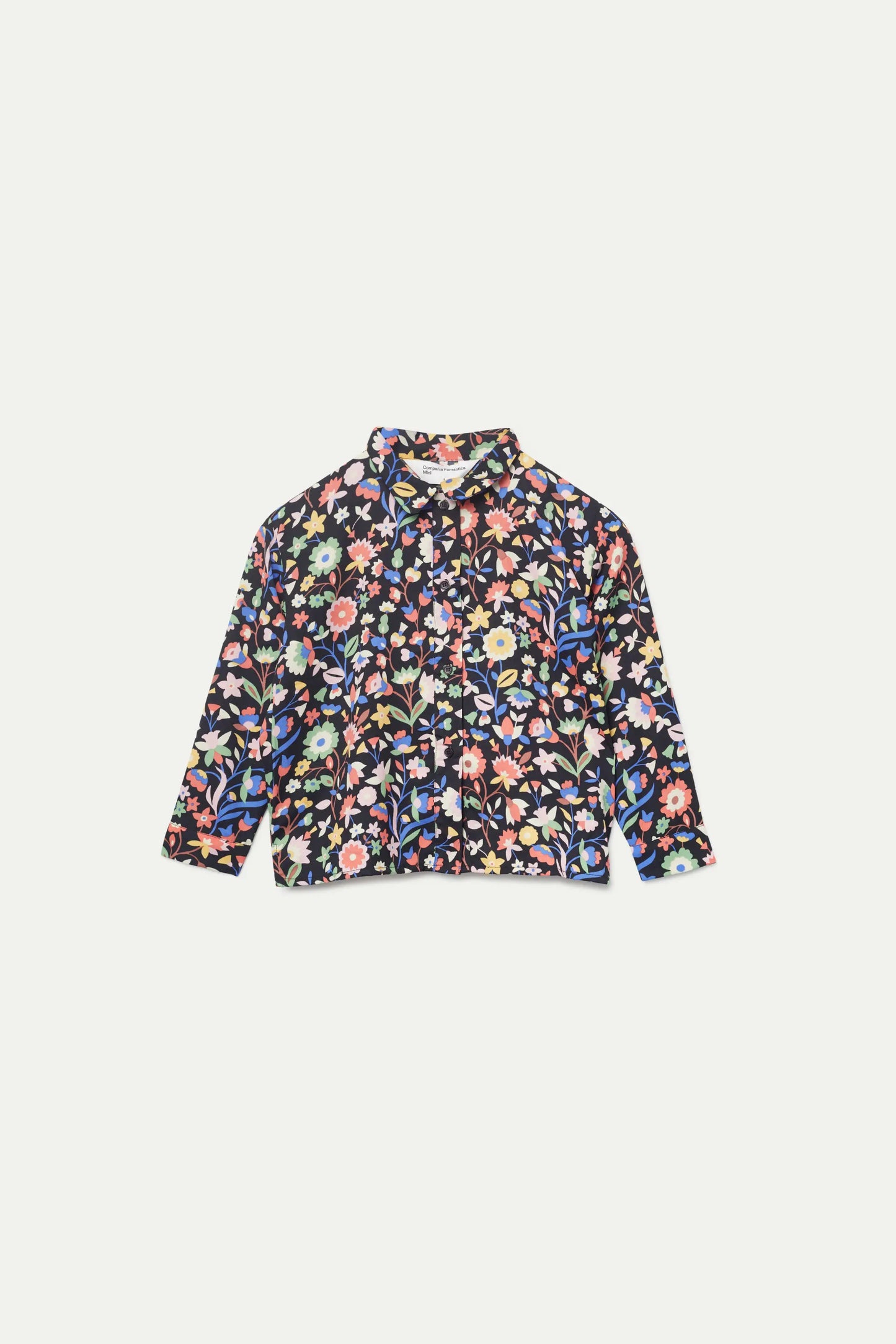 Girl's small floral print shirt